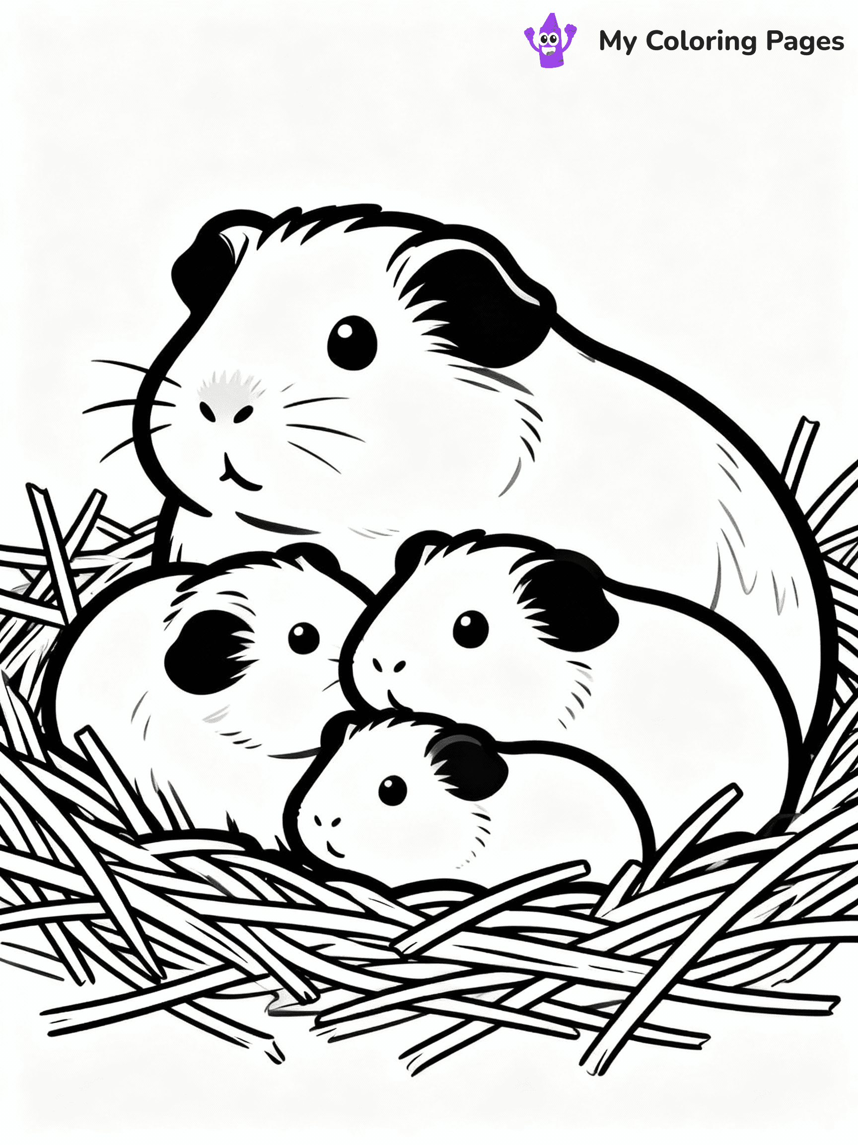 Guinea Pig Coloring Pages - 6