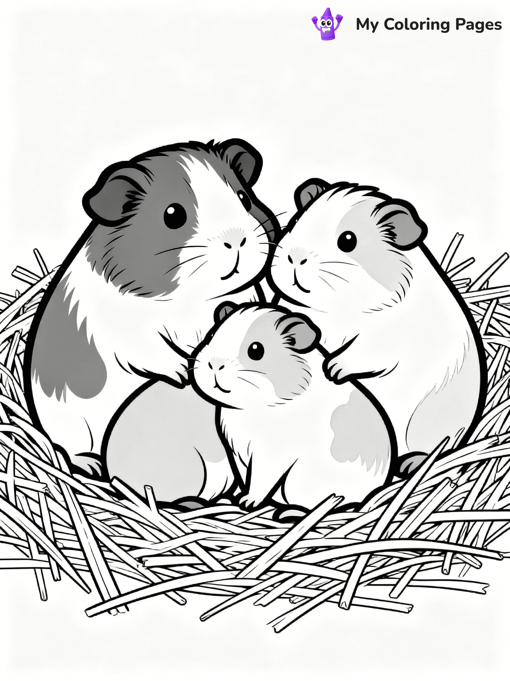 Guinea Pig Coloring Pages - 5