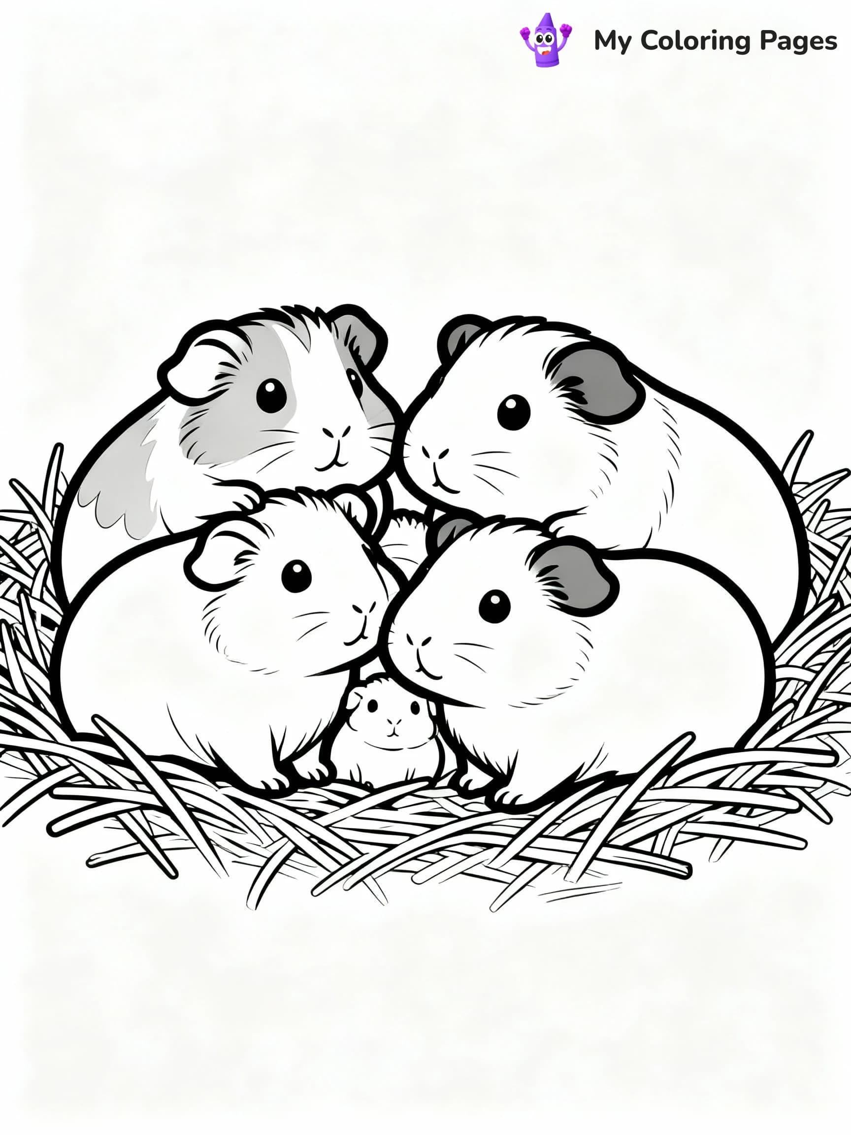 Guinea Pig Coloring Pages - 4