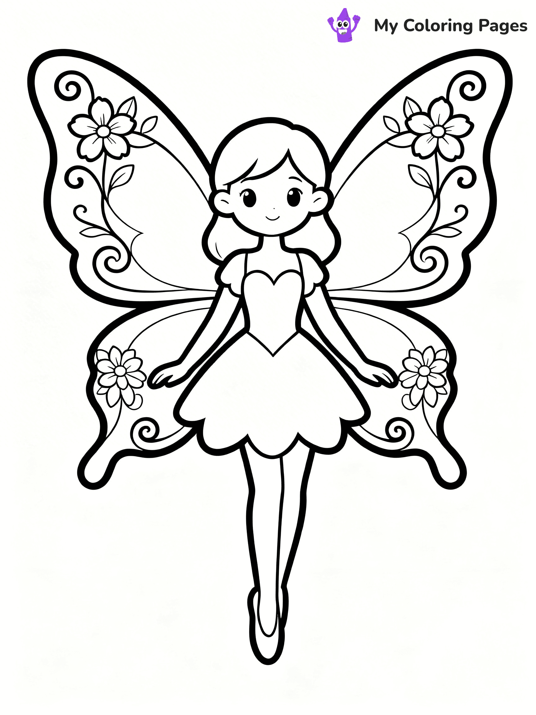 Angel Wings Coloring Pages - 23