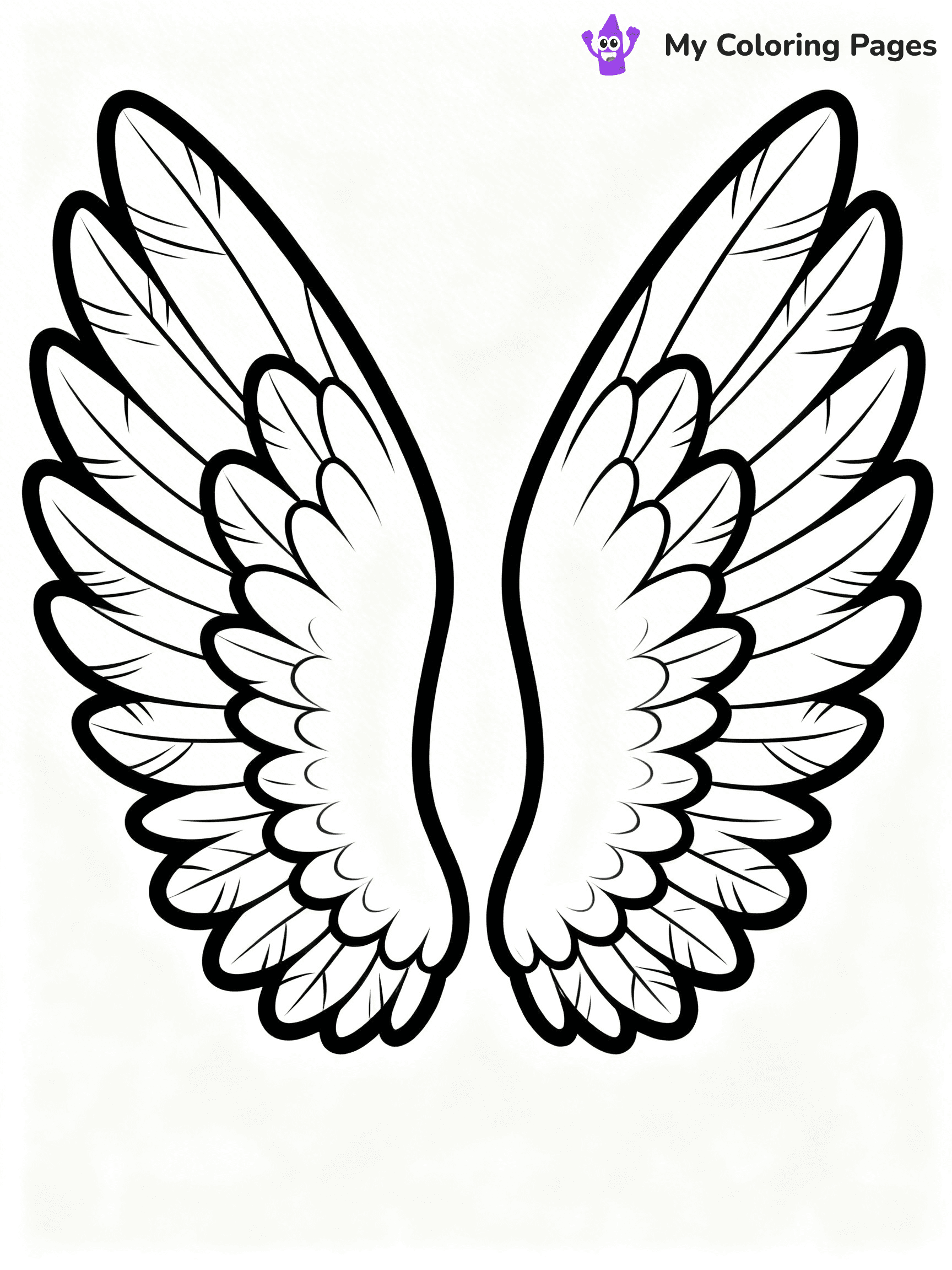 Angel Wings Coloring Pages - 21