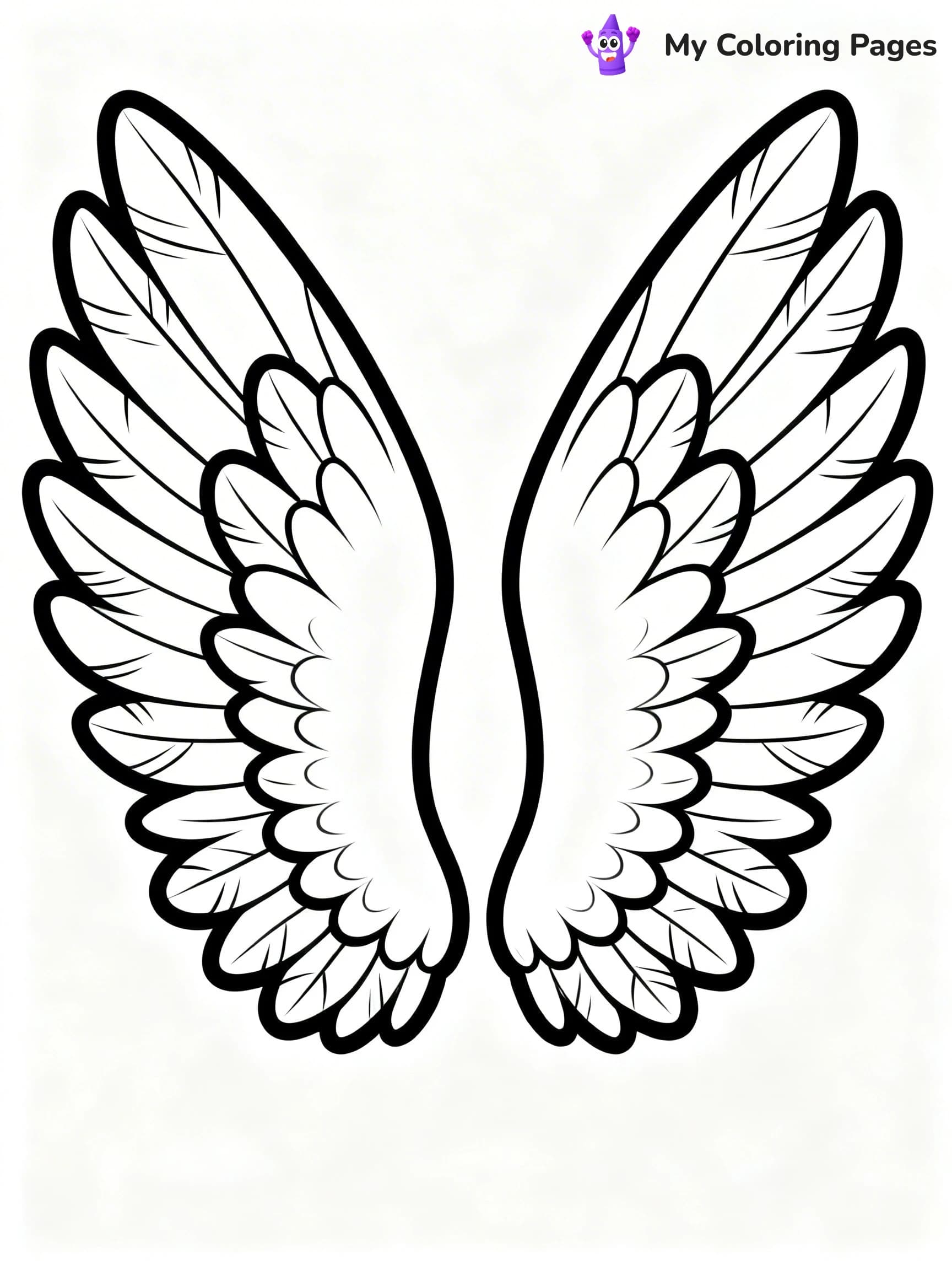 Angel Wings Coloring Pages - 21