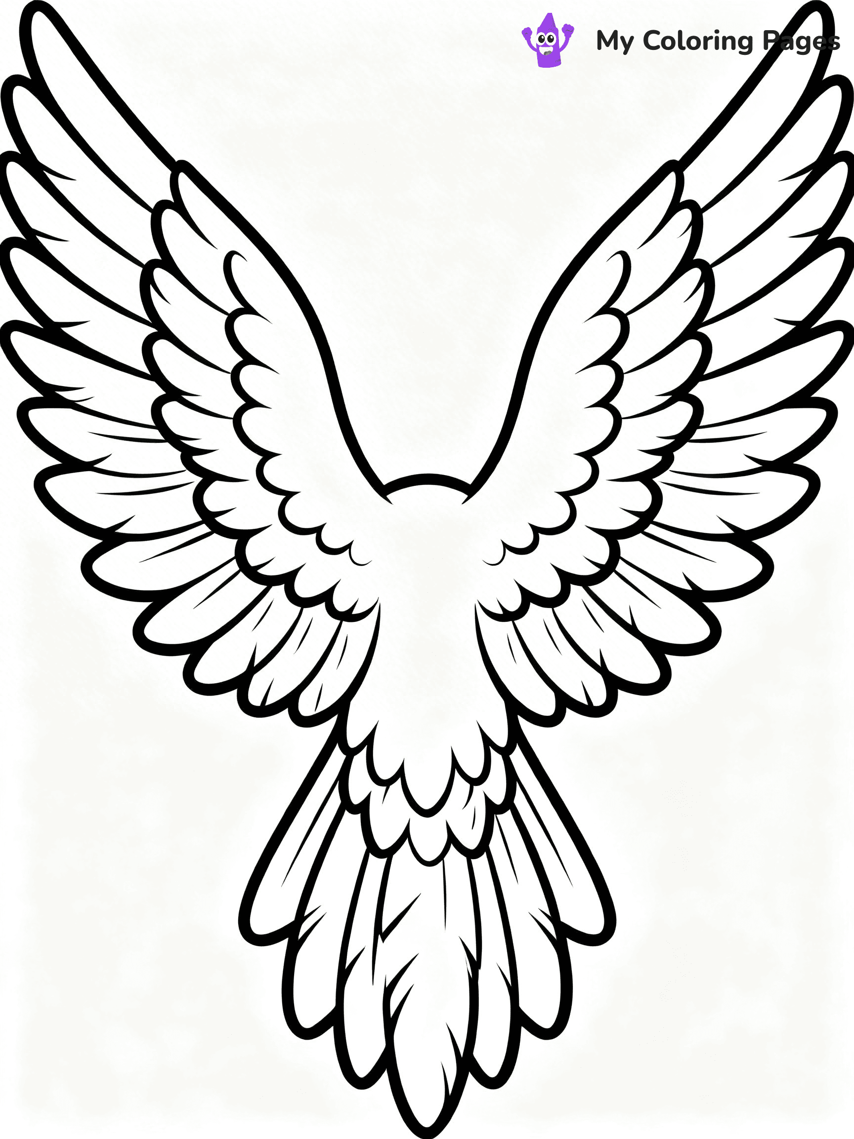 Angel Wings Coloring Pages - 20