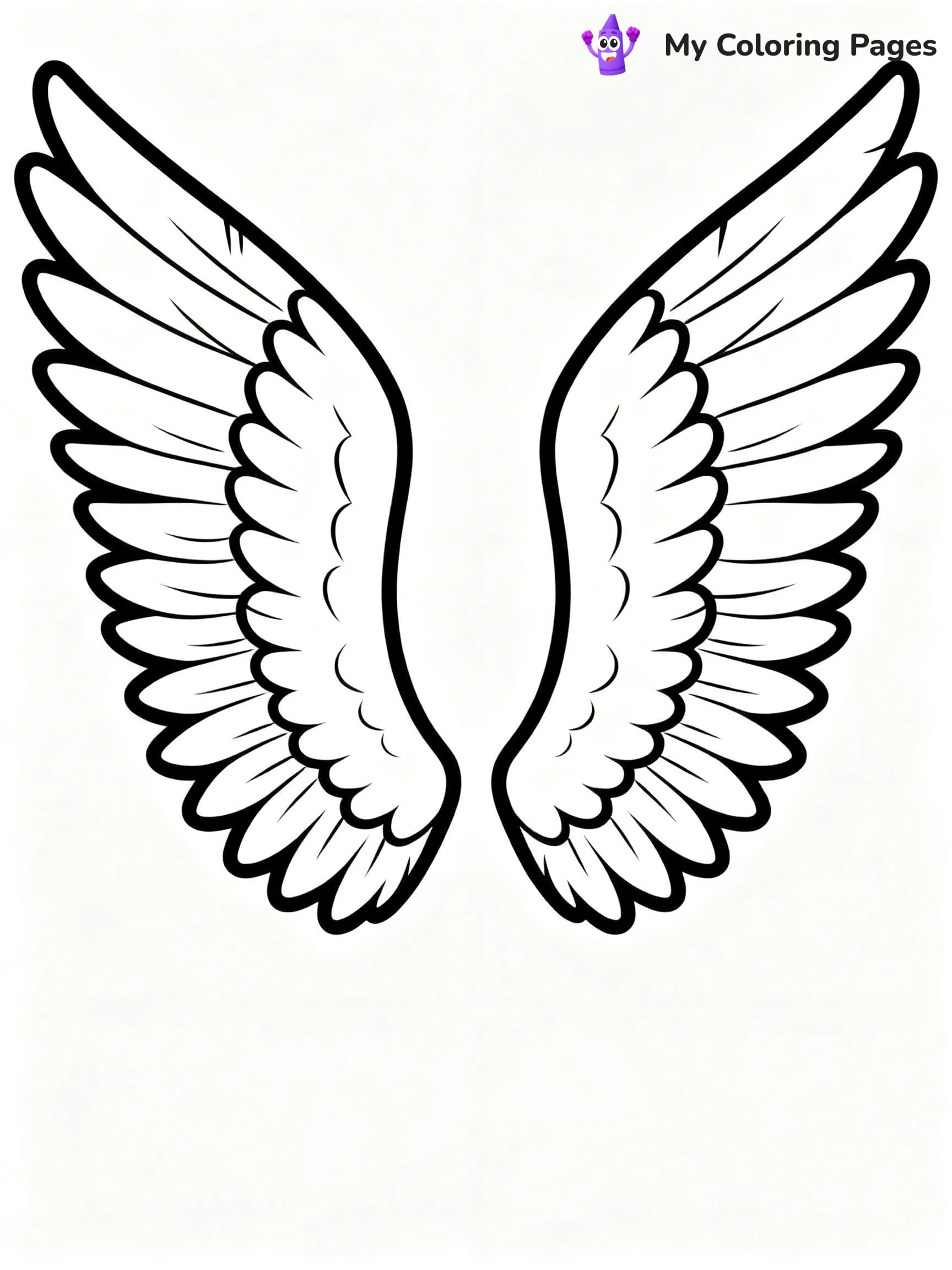 Angel Wings Coloring Pages - 19