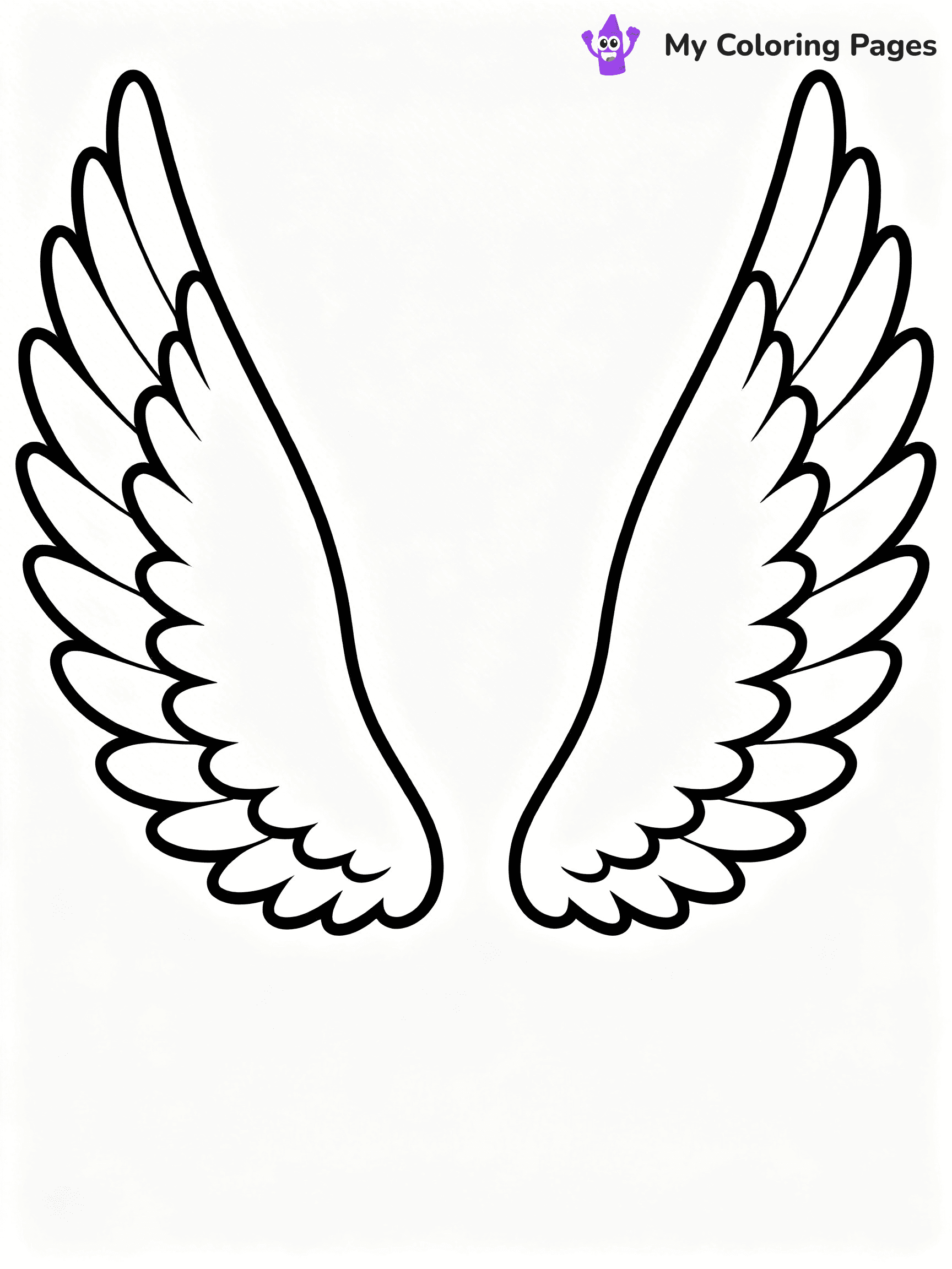 Angel Wings Coloring Pages - 18