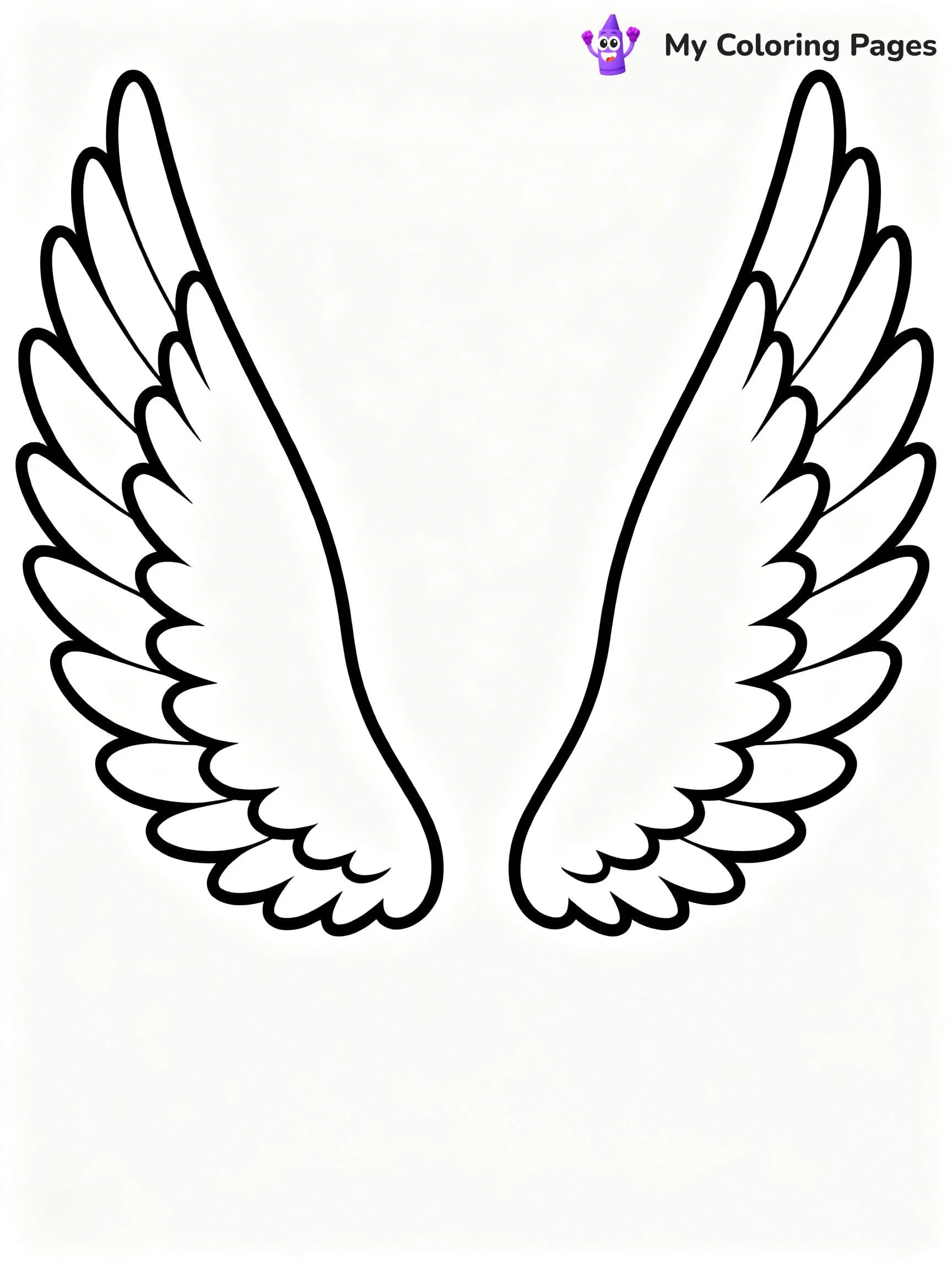 Angel Wings Coloring Pages - 18