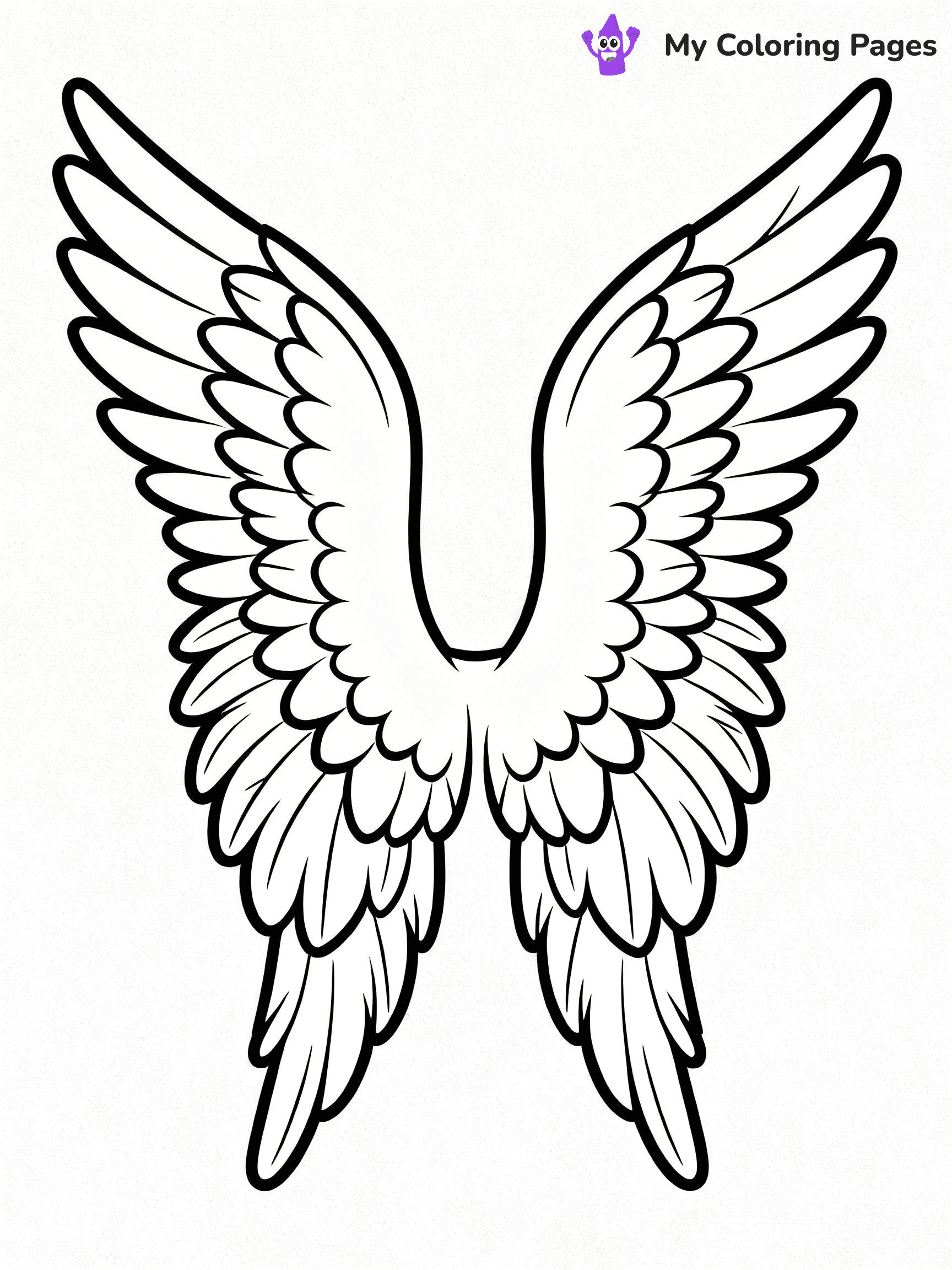 Angel Wings Coloring Pages - 17