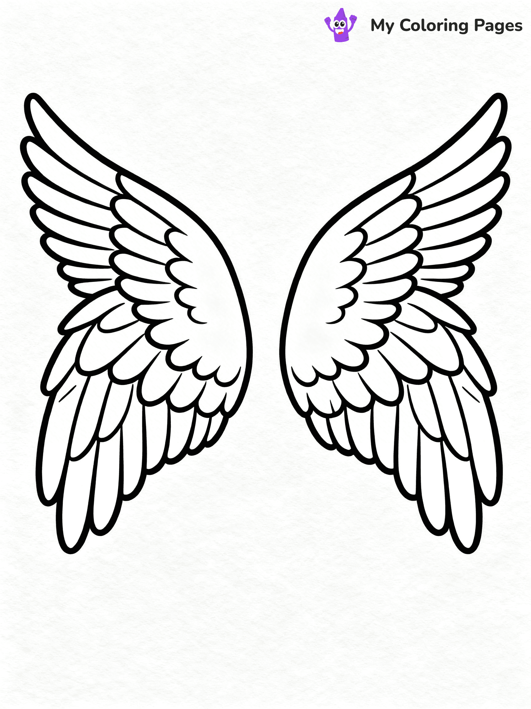 Angel Wings Coloring Pages - 16
