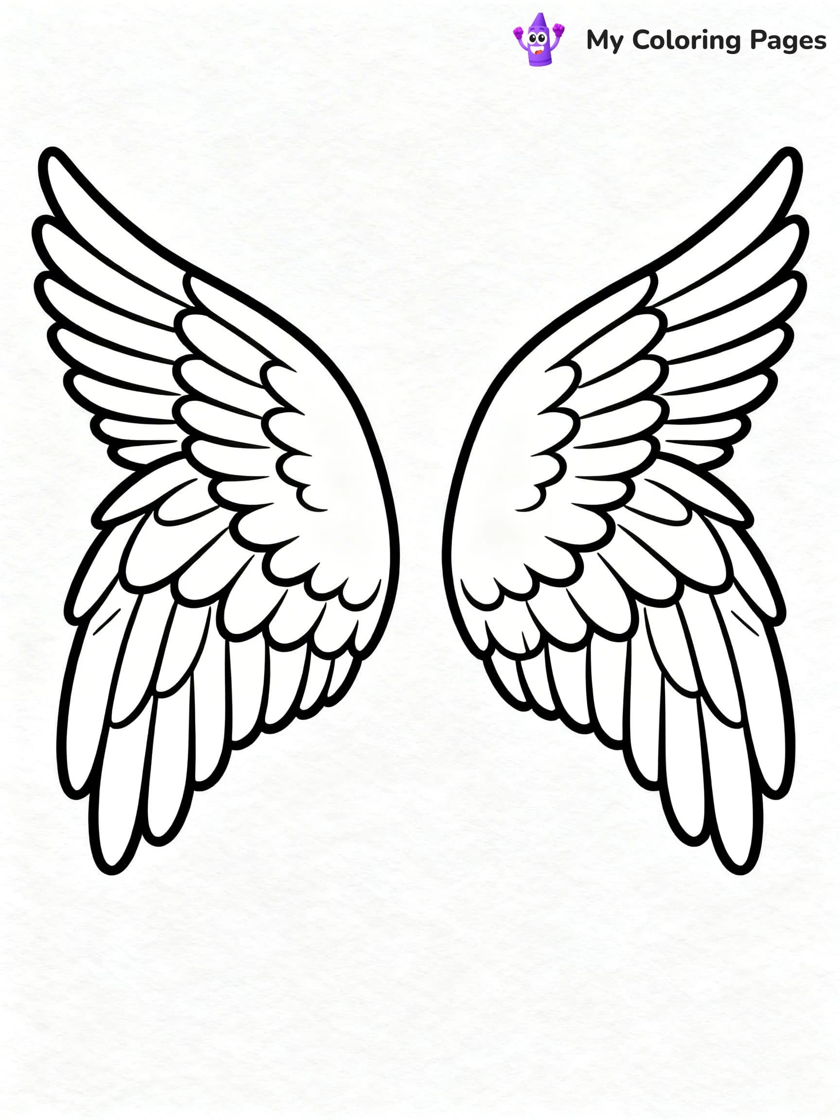 Angel Wings Coloring Pages - 16