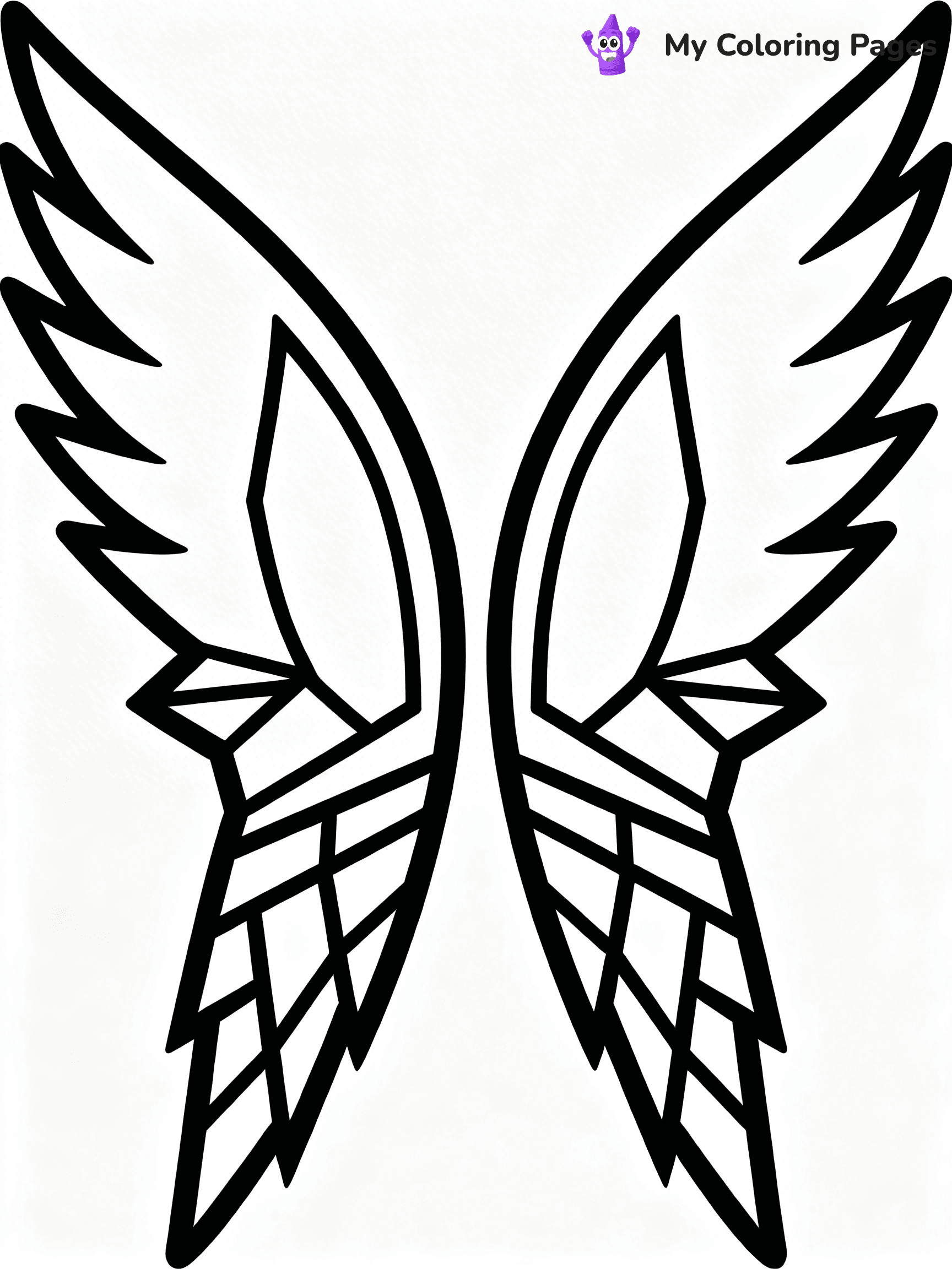 Angel Wings Coloring Pages - 14