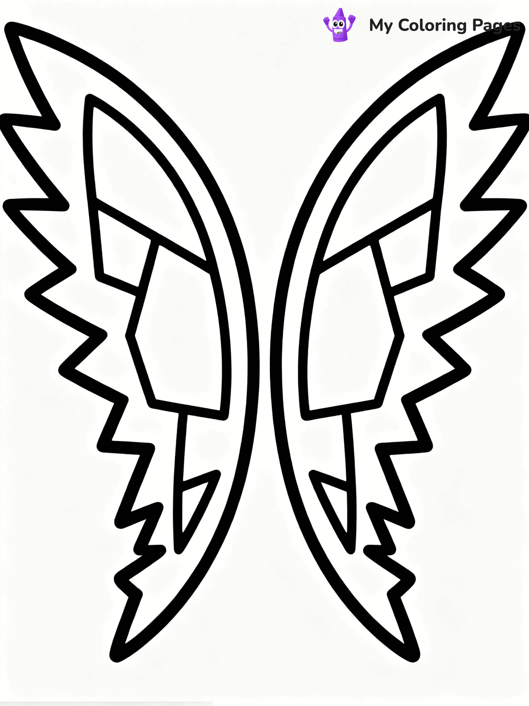 Angel Wings Coloring Pages - 10