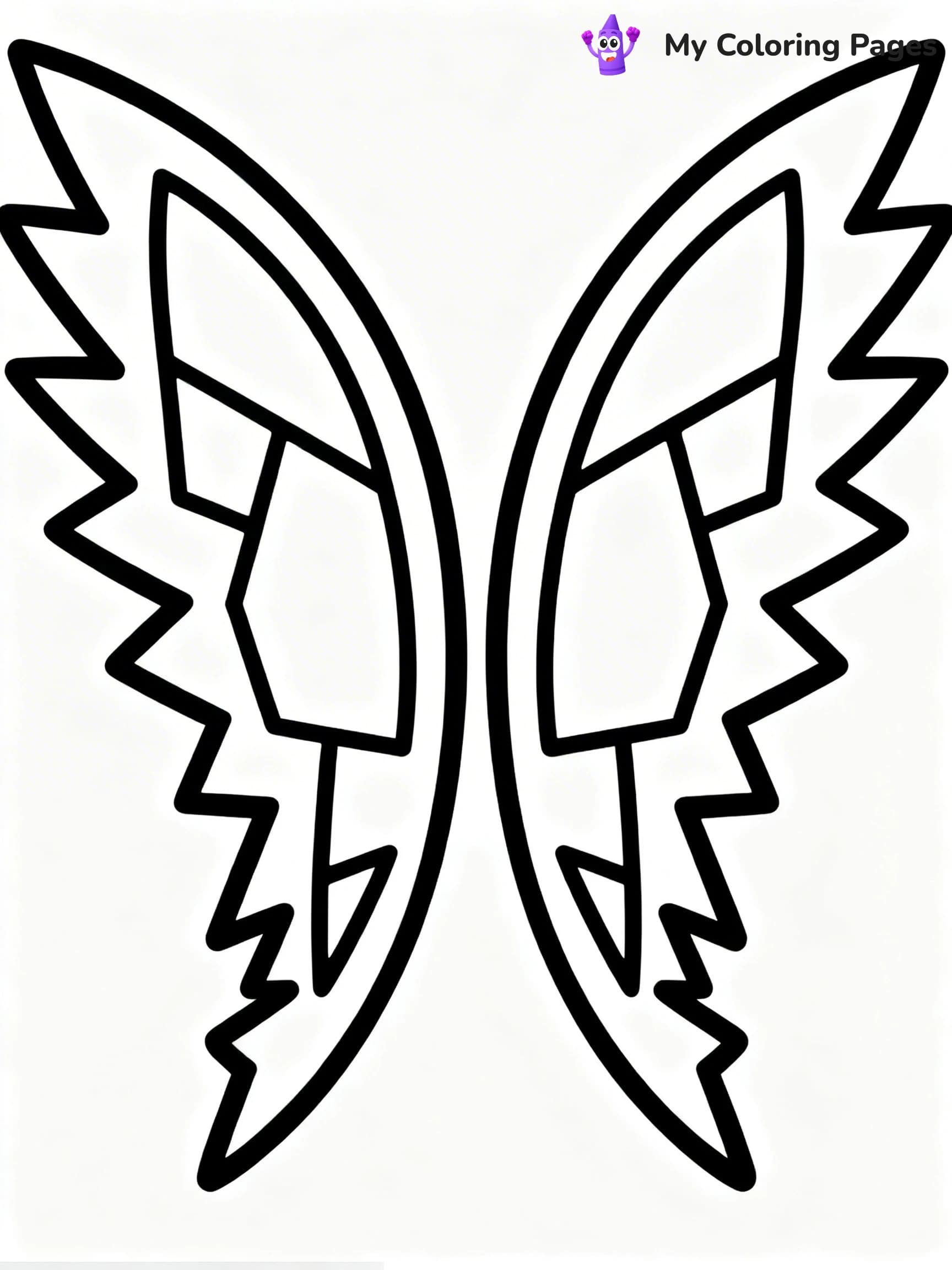 Angel Wings Coloring Pages - 10