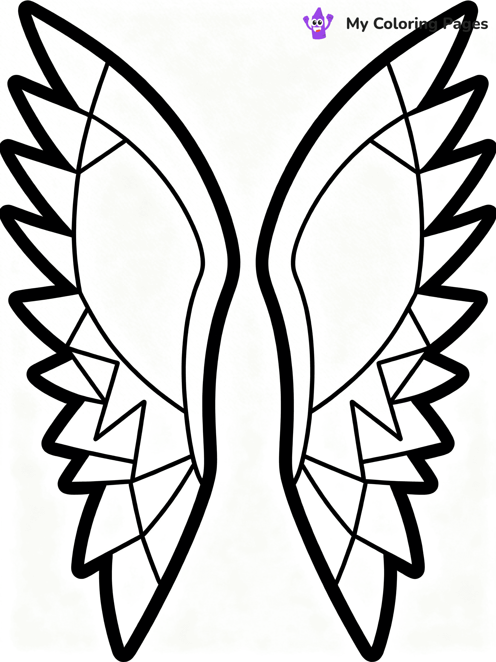 Angel Wings Coloring Pages - 9