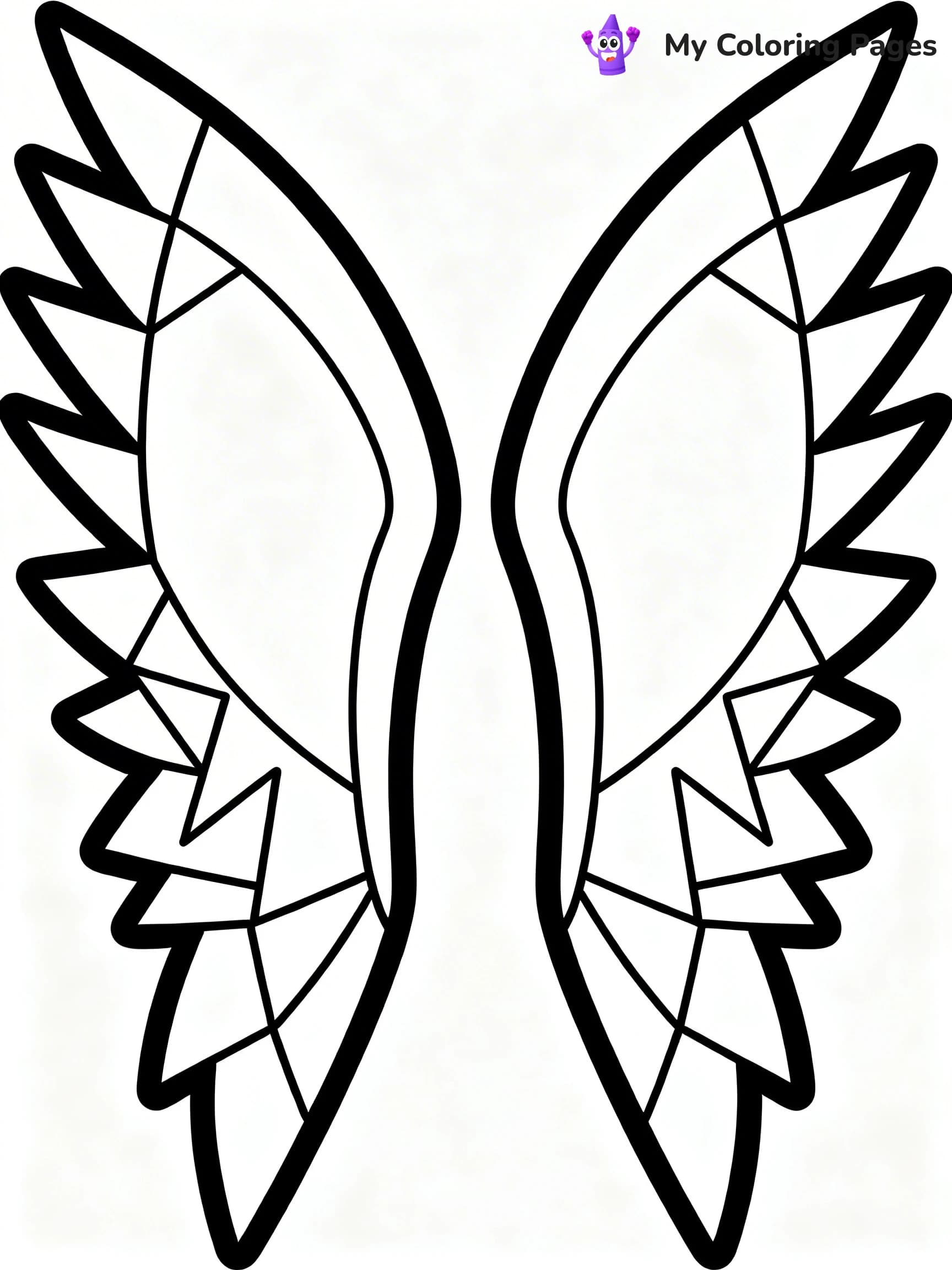 Angel Wings Coloring Pages - 9
