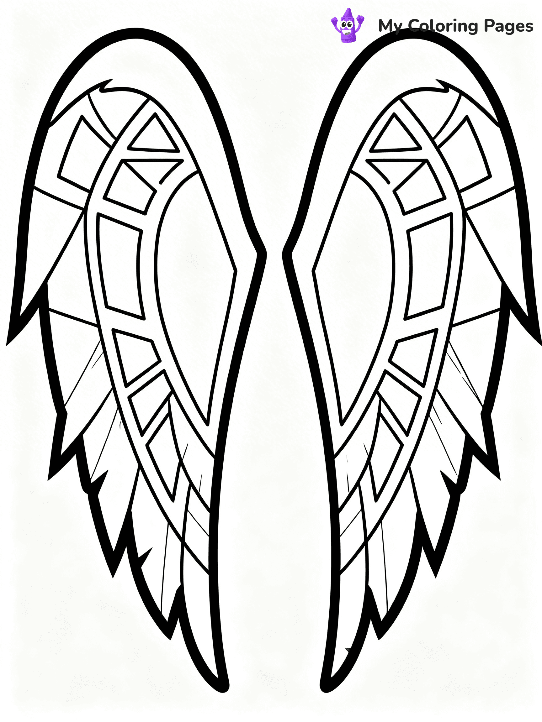 Angel Wings Coloring Pages - 8