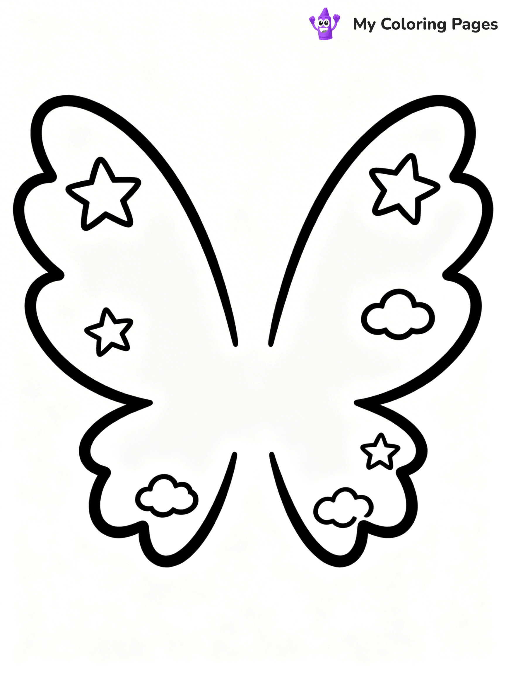 Angel Wings Coloring Pages - 7
