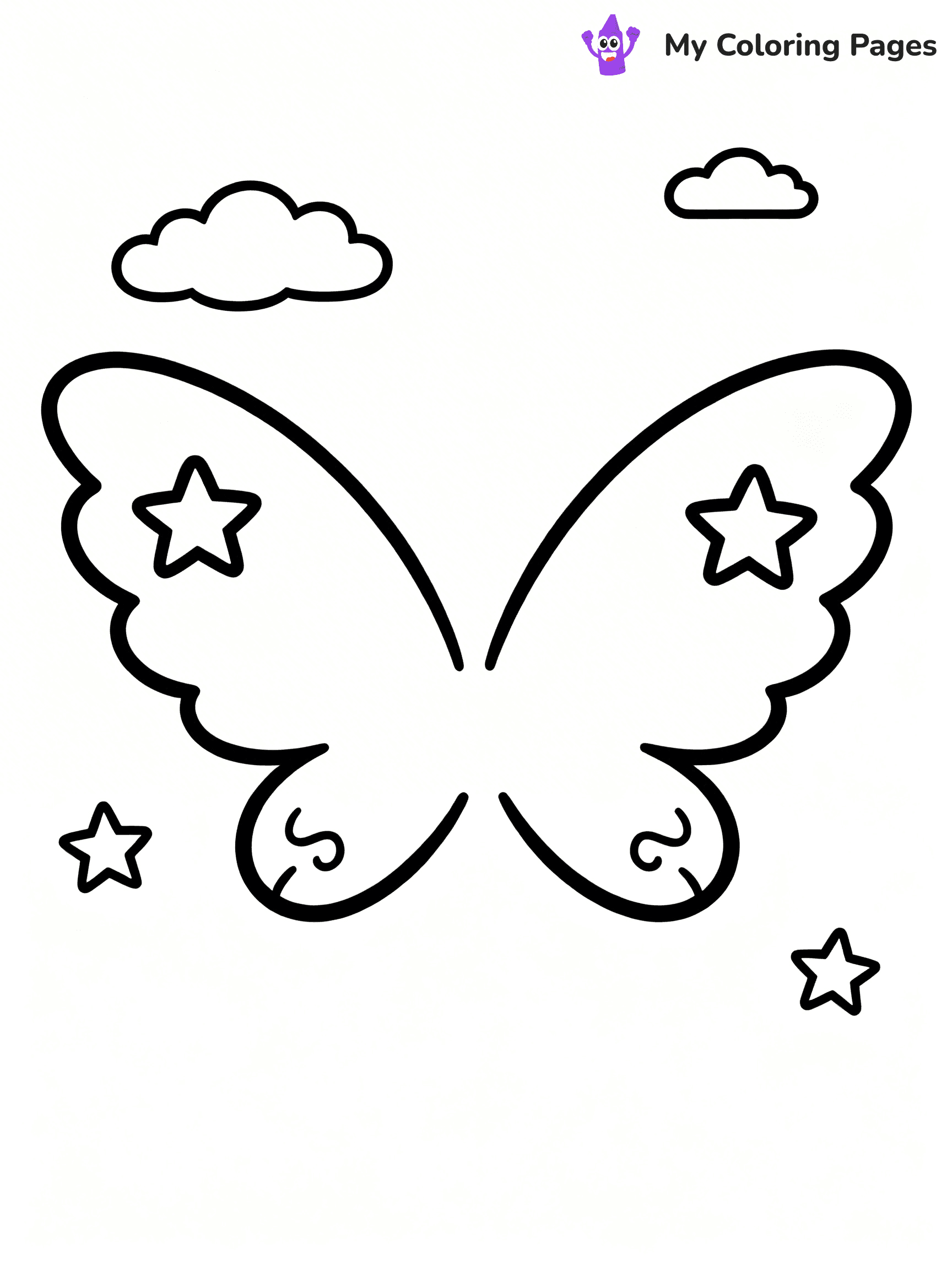 Angel Wings Coloring Pages - 6