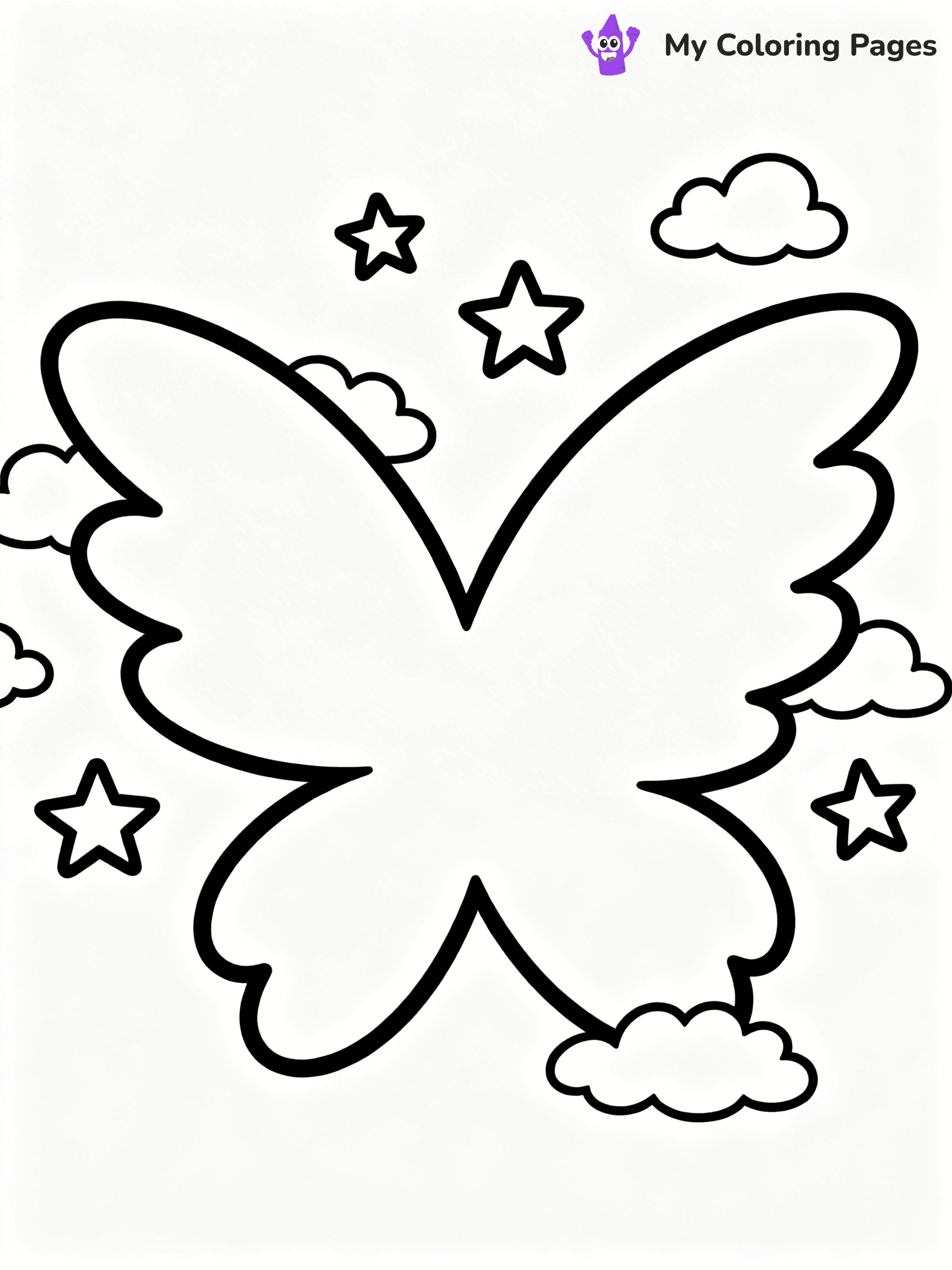 Angel Wings Coloring Pages - 4