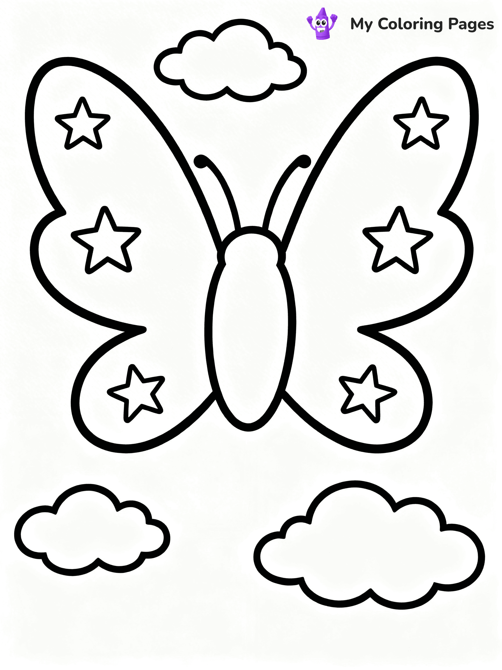Angel Wings Coloring Pages - 1