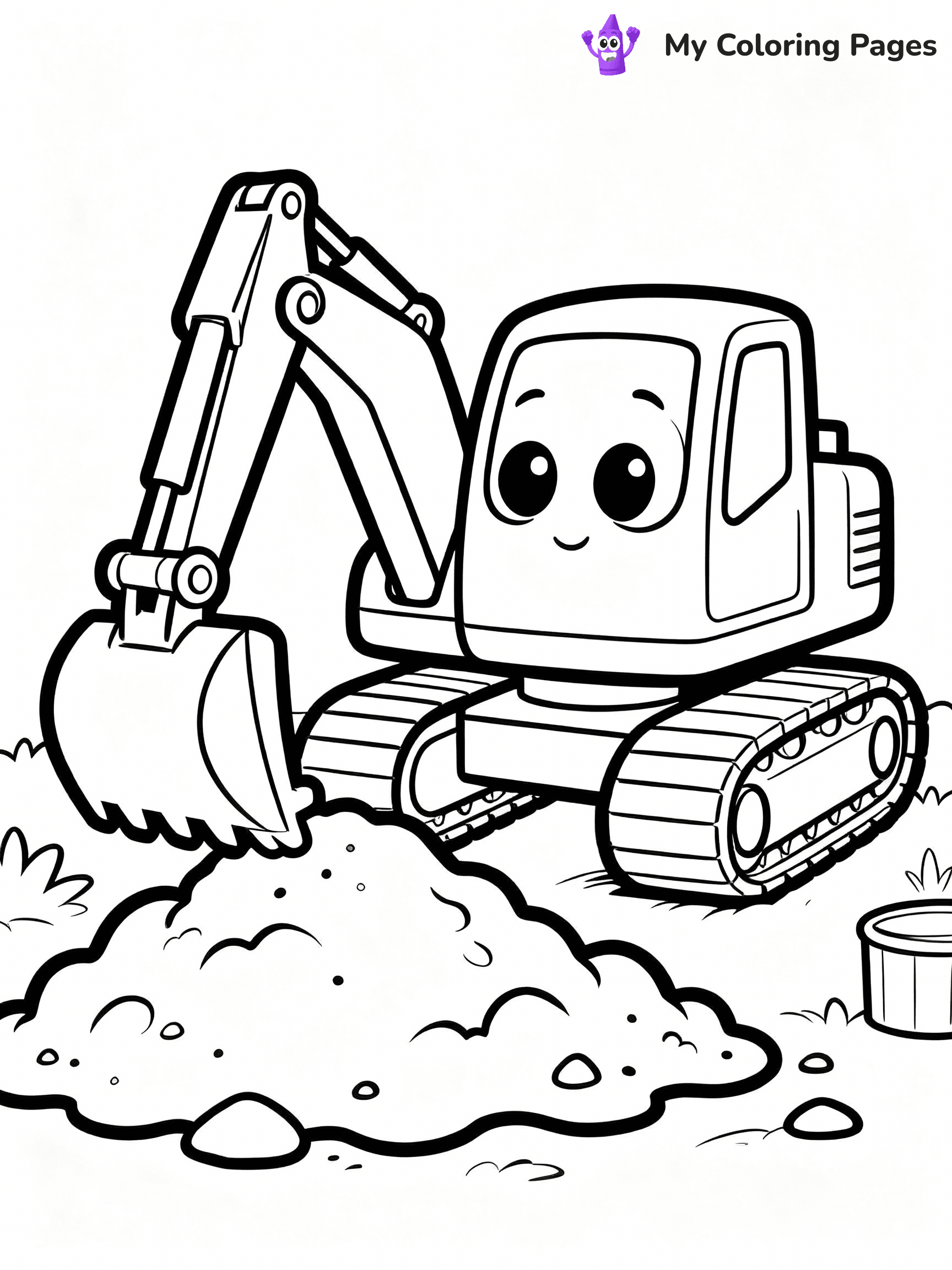 Excavator Coloring Pages - 37