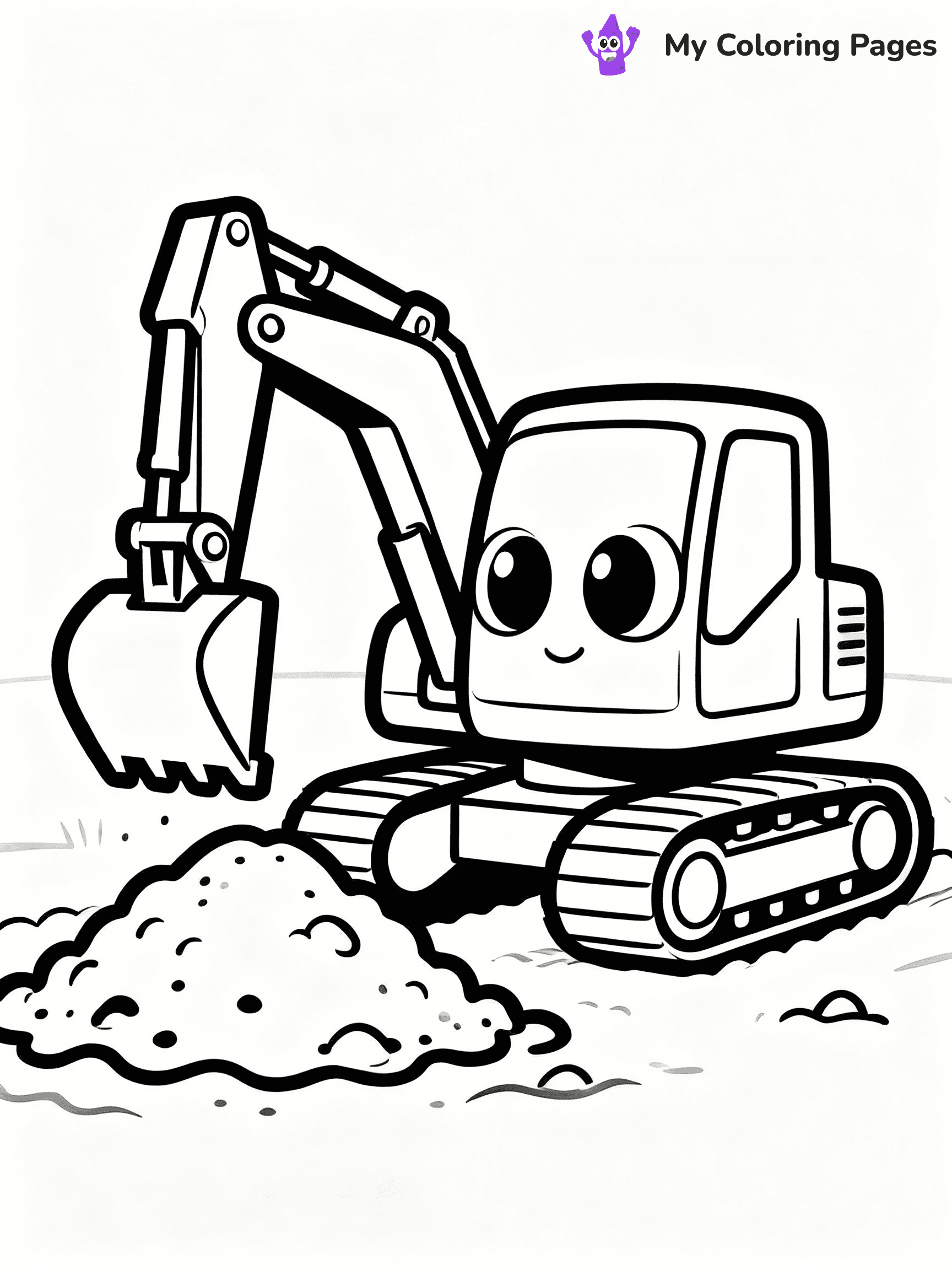 Excavator Coloring Pages - 36