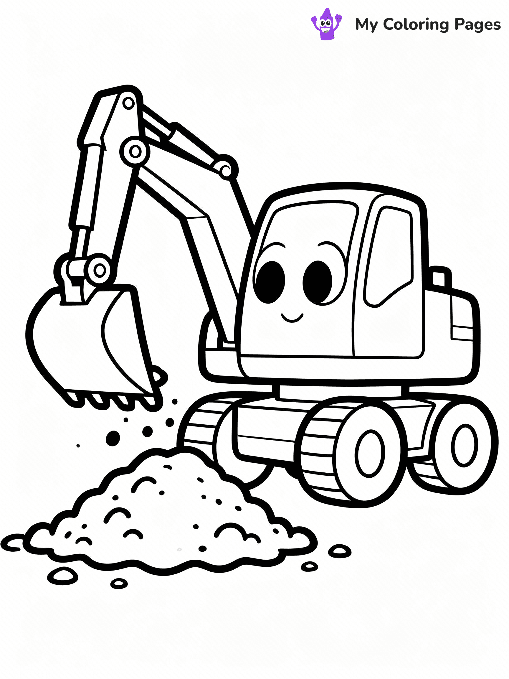 Excavator Coloring Pages - 35