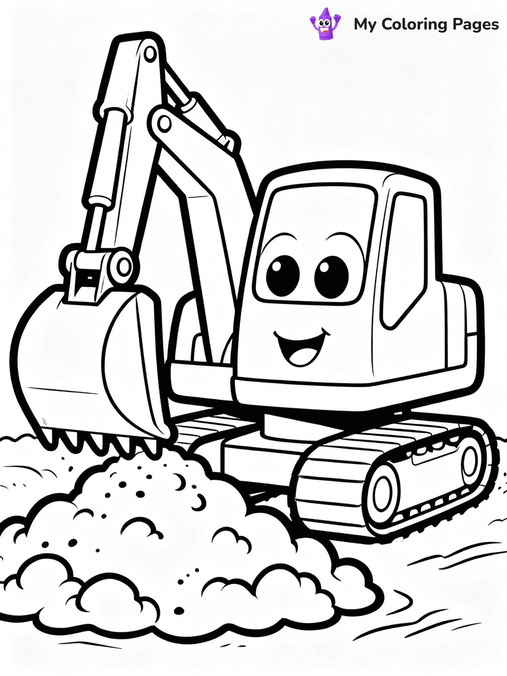 Excavator Coloring Pages - 34
