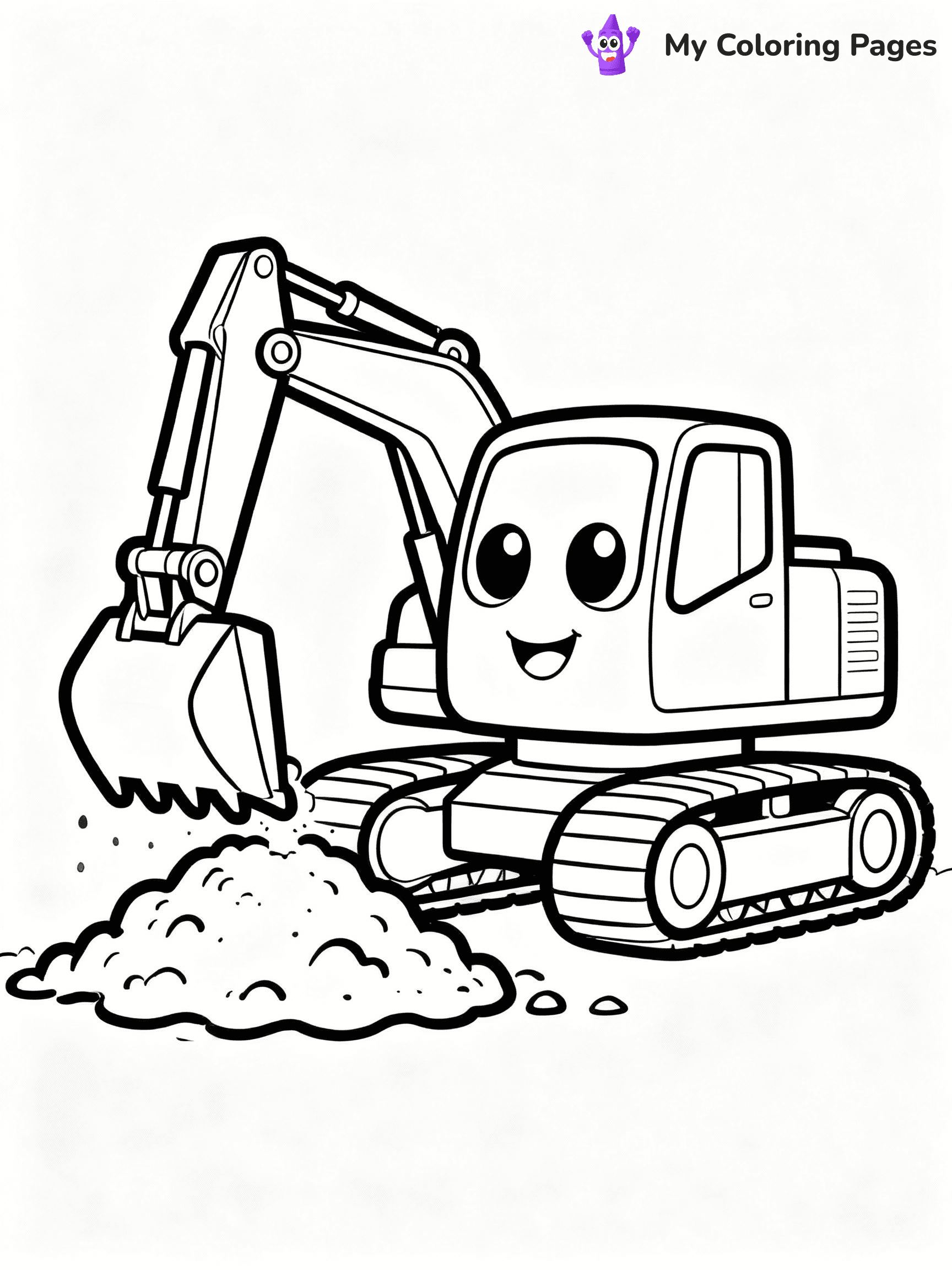 Excavator Coloring Pages - 33