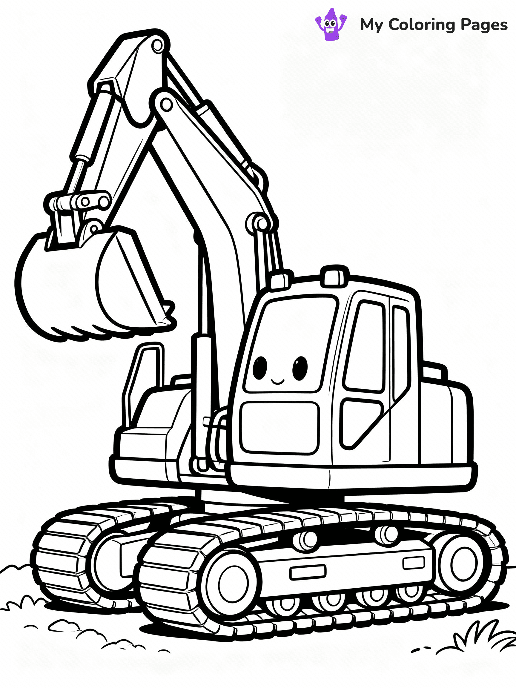Excavator Coloring Pages - 27