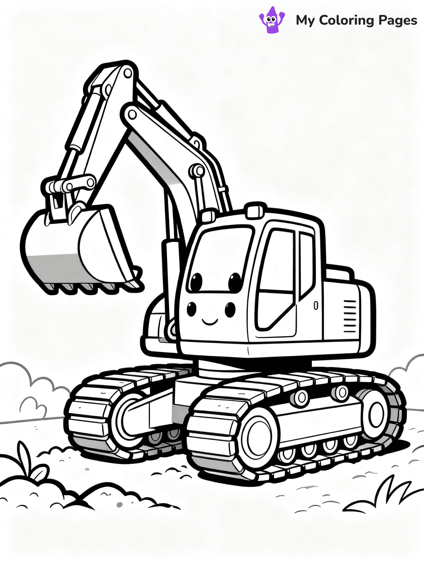 Excavator Coloring Pages - 26