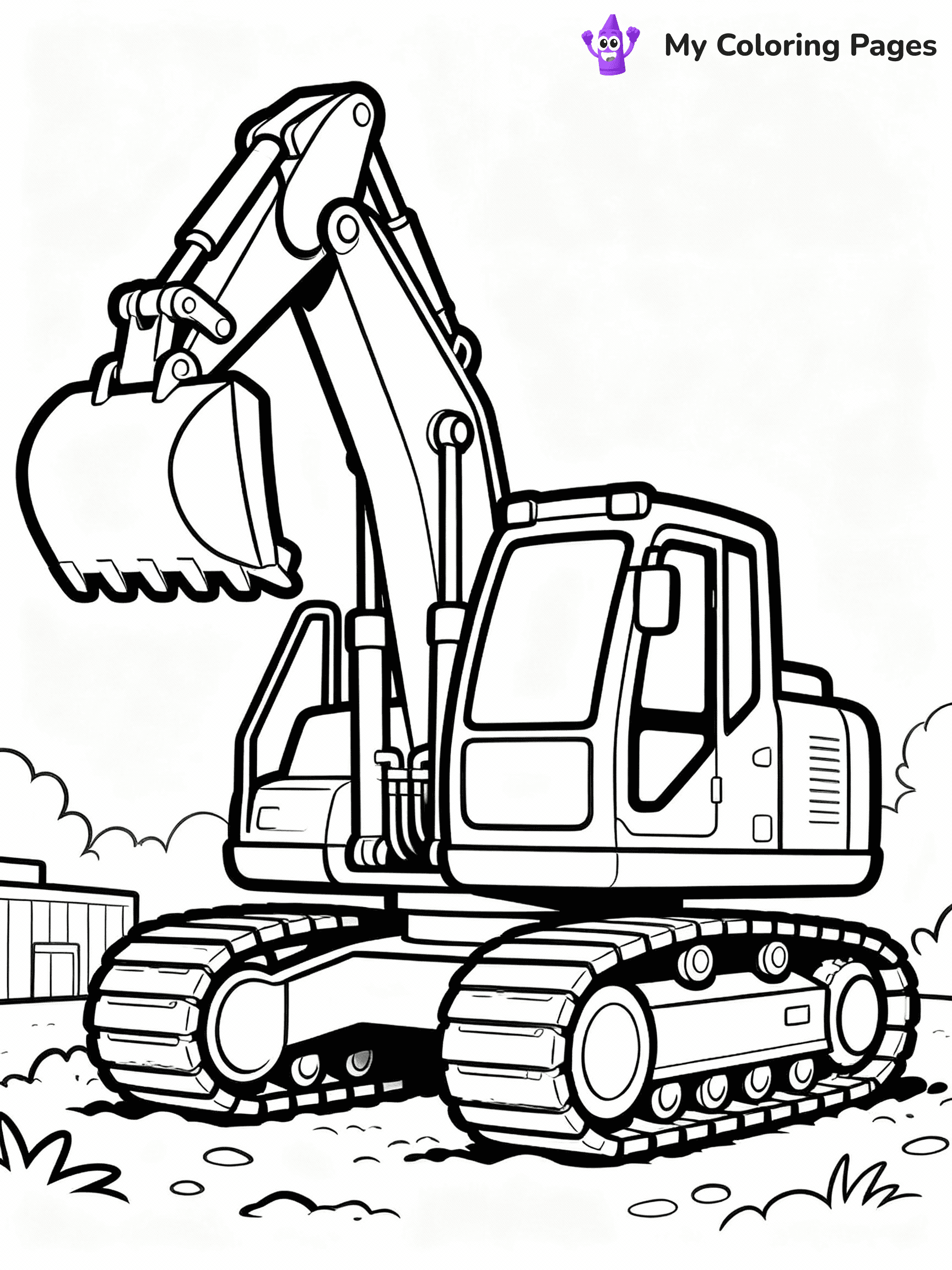 Excavator Coloring Pages - 25