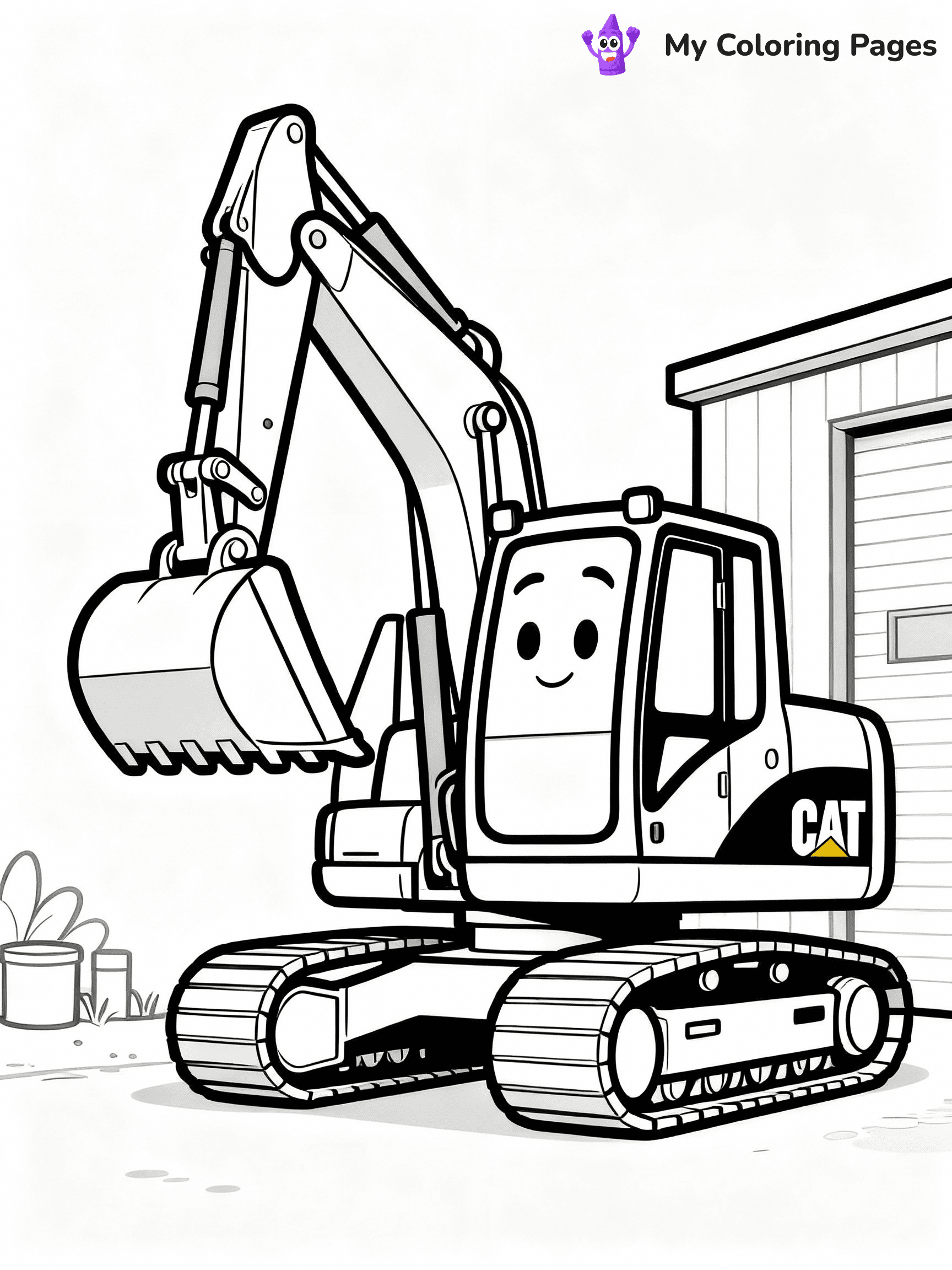 Excavator Coloring Pages - 24
