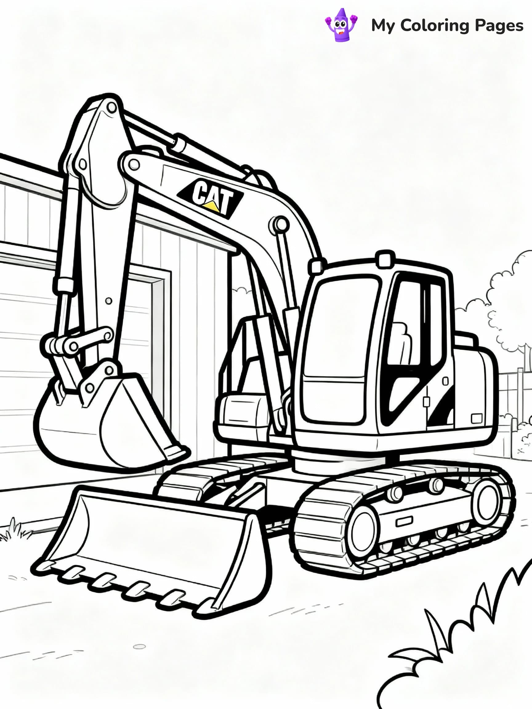 Excavator Coloring Pages - 22