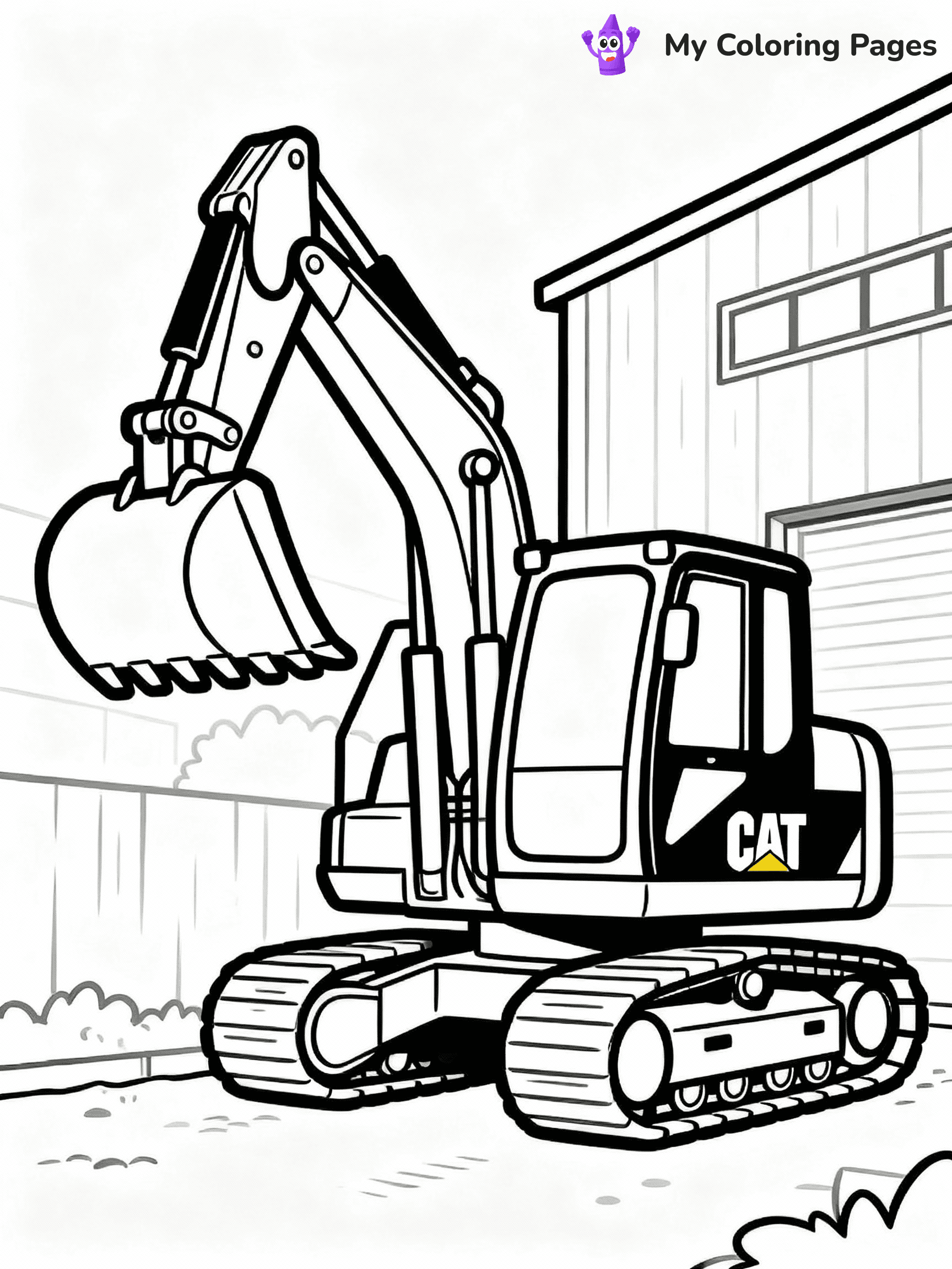 Excavator Coloring Pages - 21
