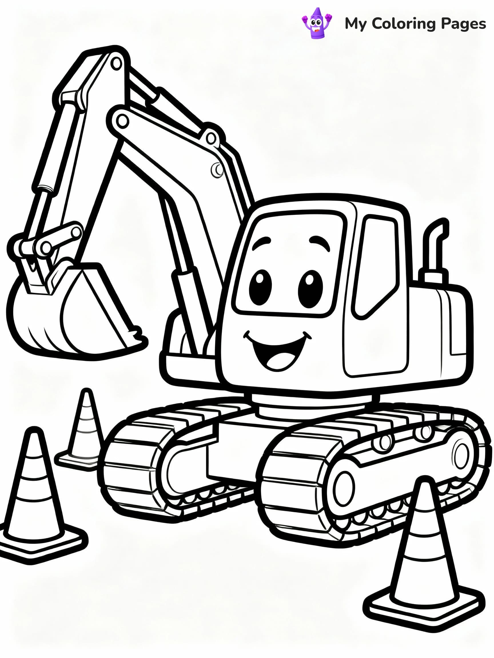 Excavator Coloring Pages - 18