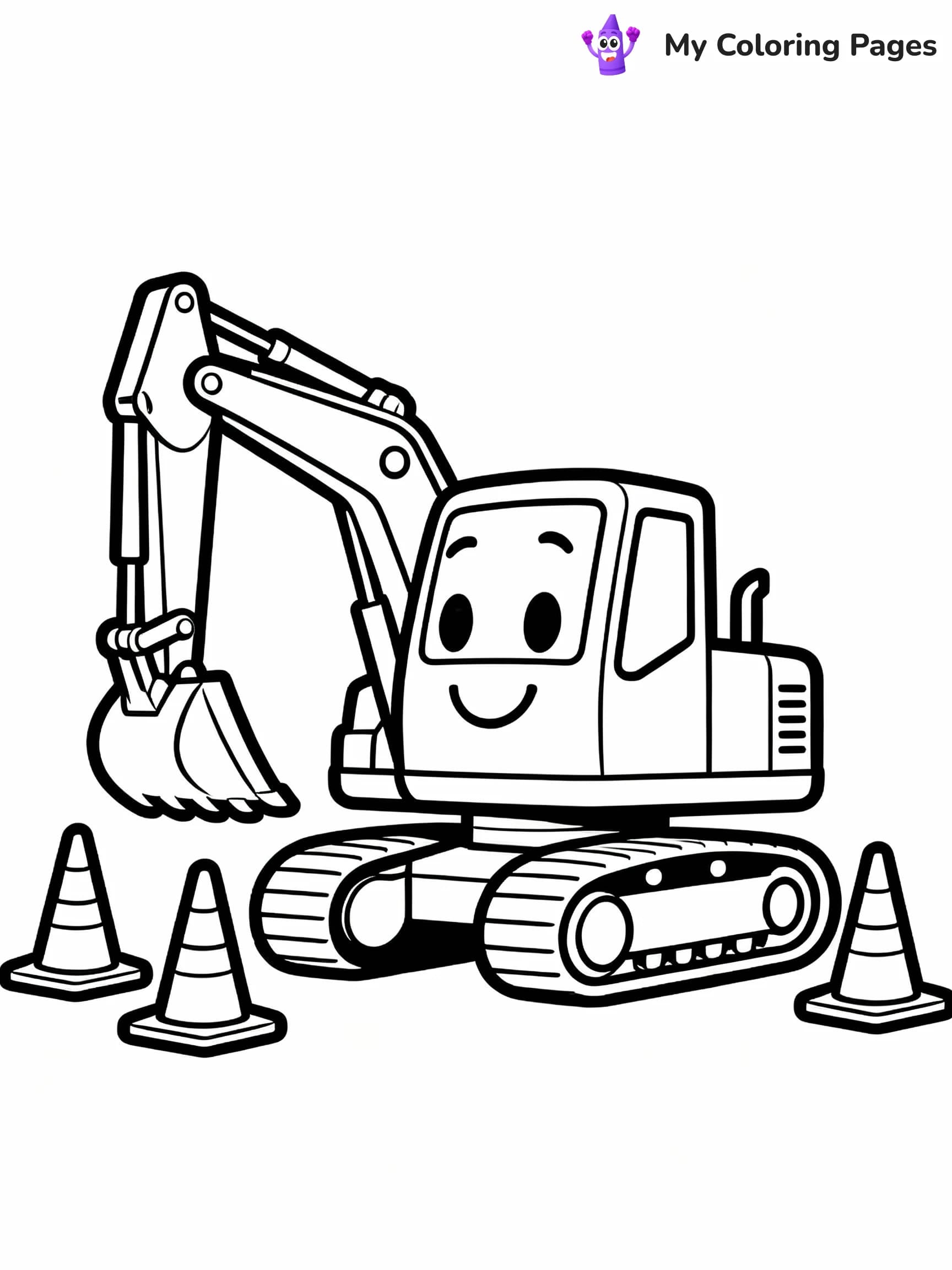 Excavator Coloring Pages - 17