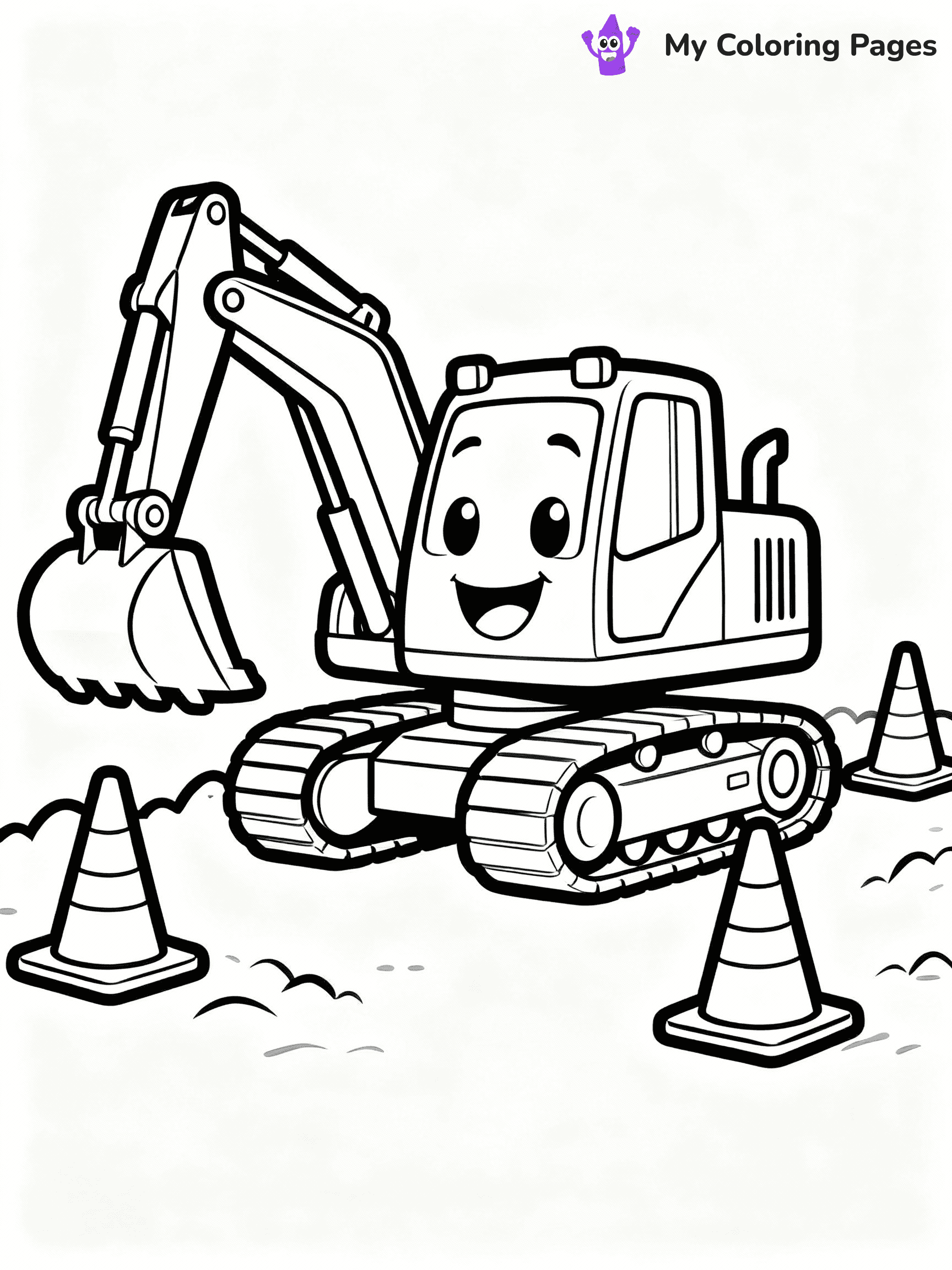 Excavator Coloring Pages - 16