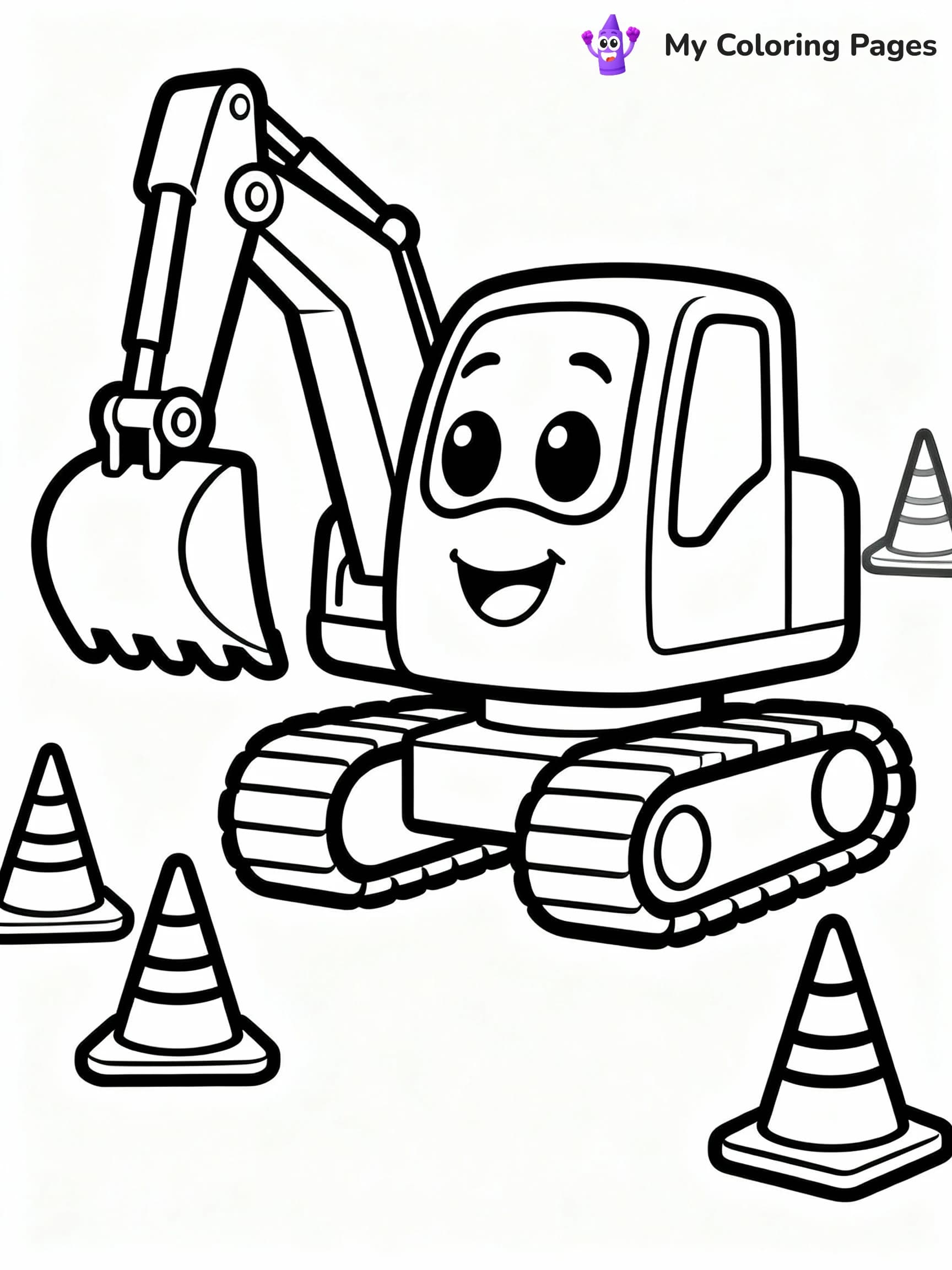 Excavator Coloring Pages - 15