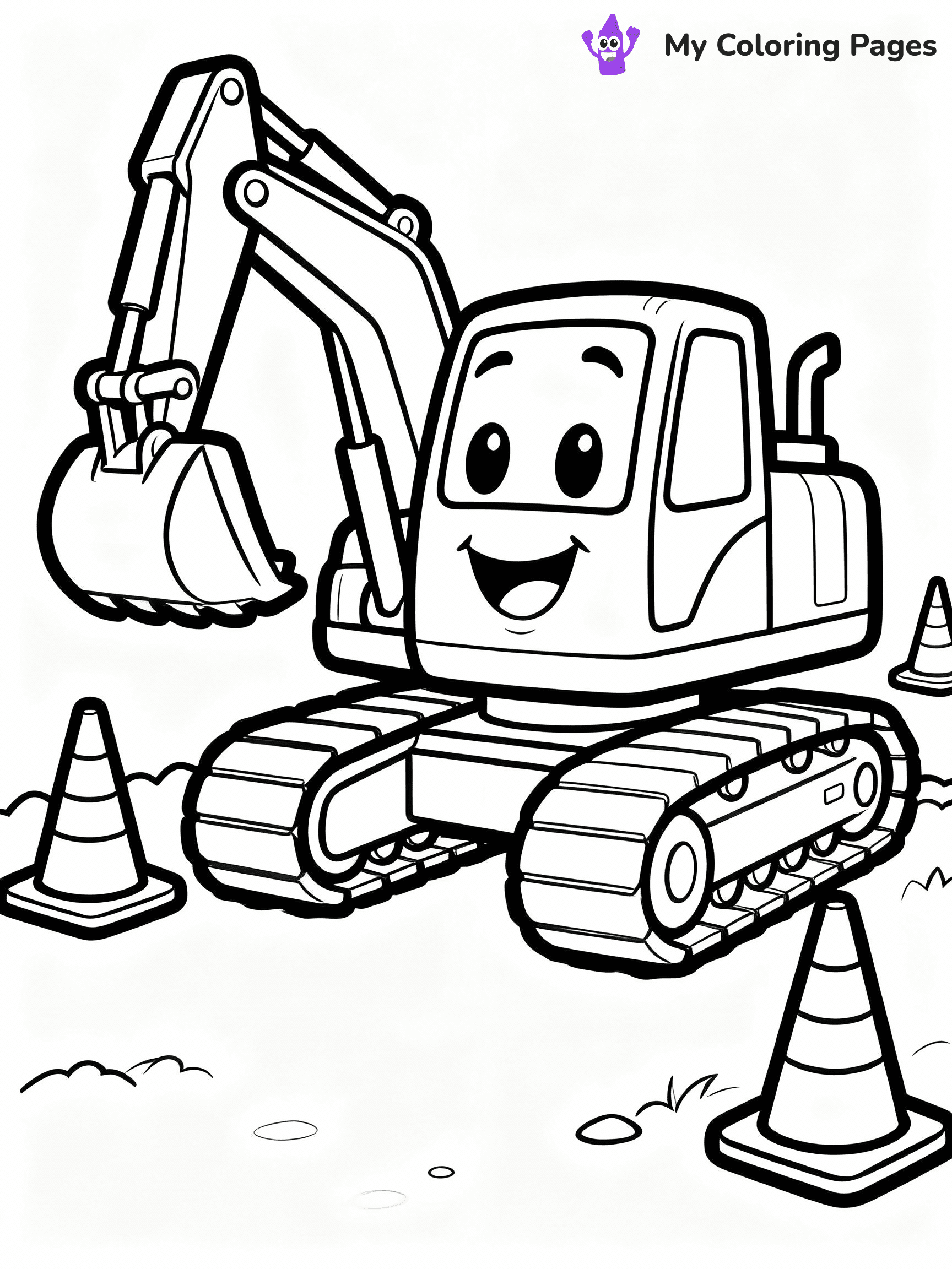 Excavator Coloring Pages - 14