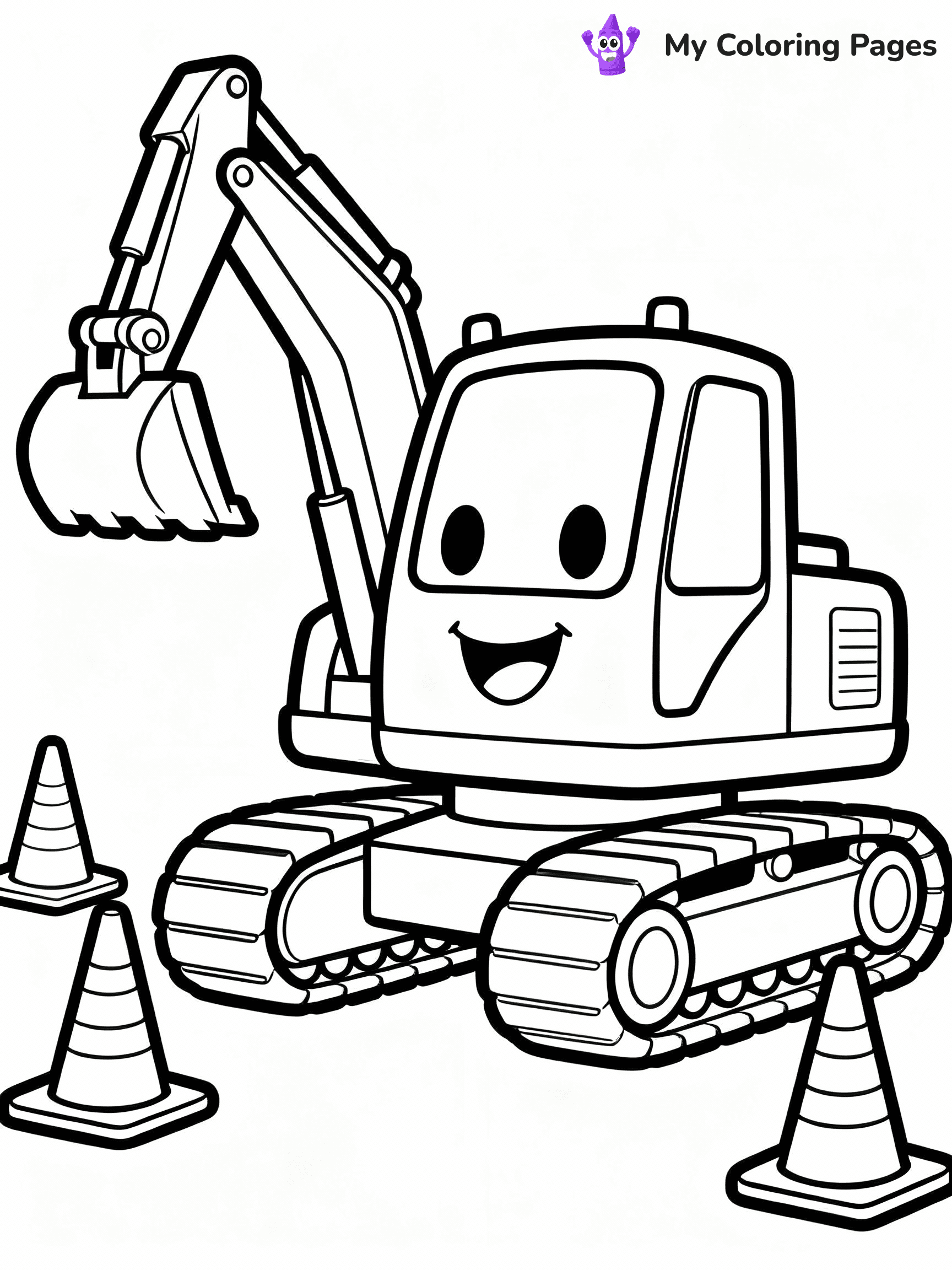 Excavator Coloring Pages - 13