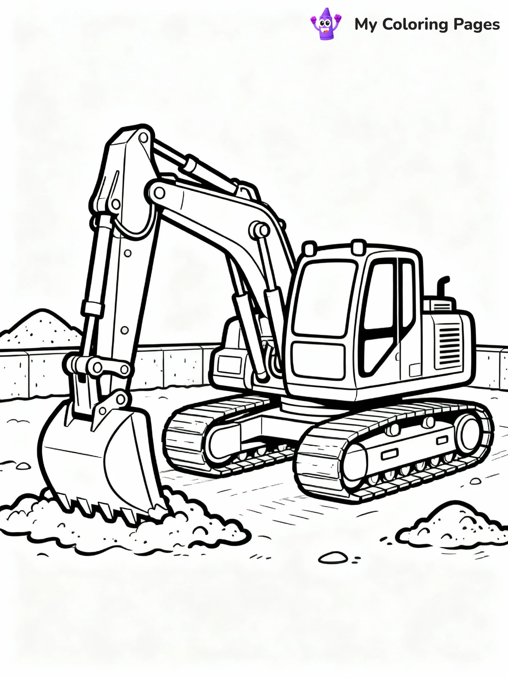 Excavator Coloring Pages - 5