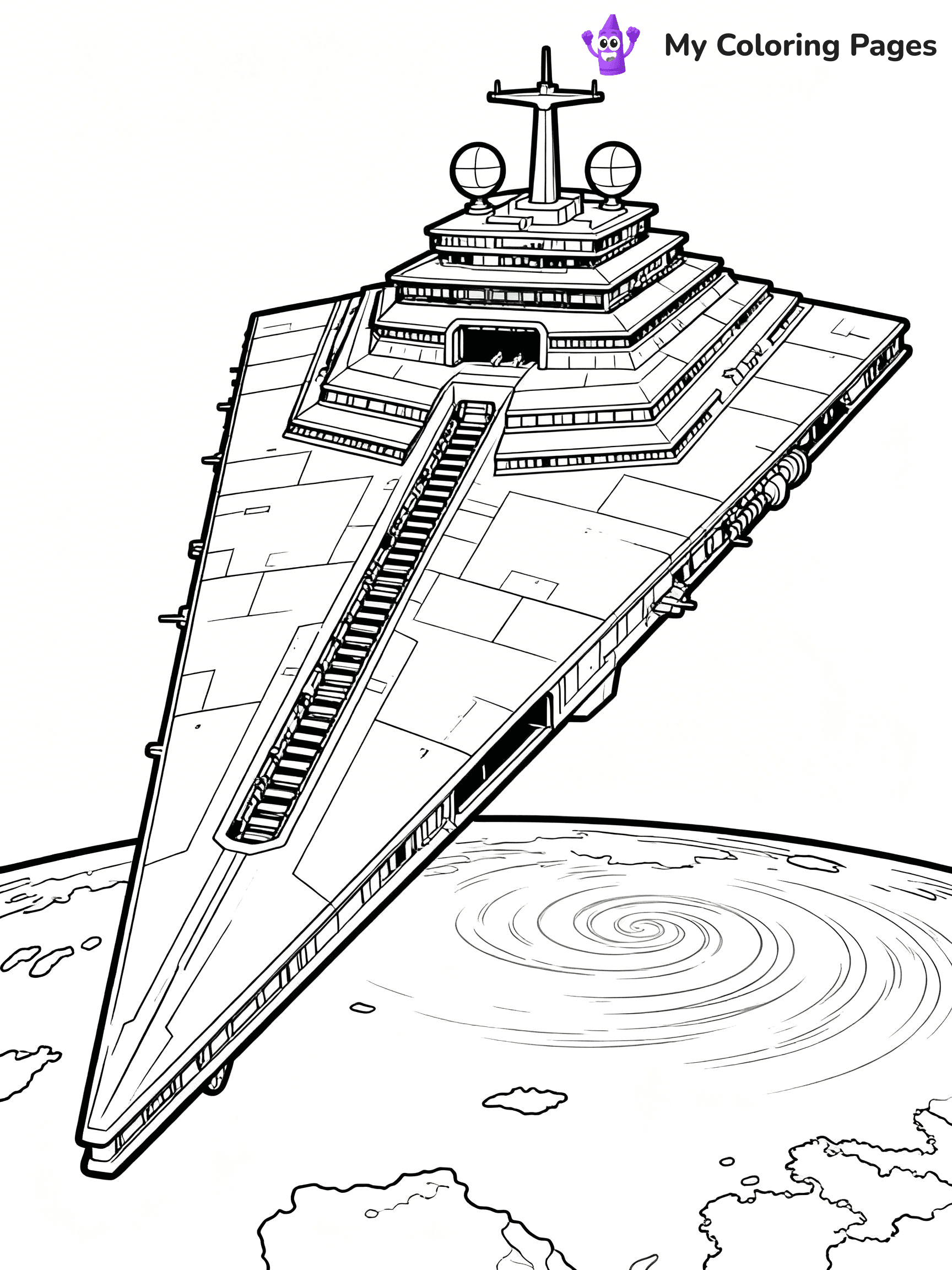 Star Destroyer Coloring Pages - 24