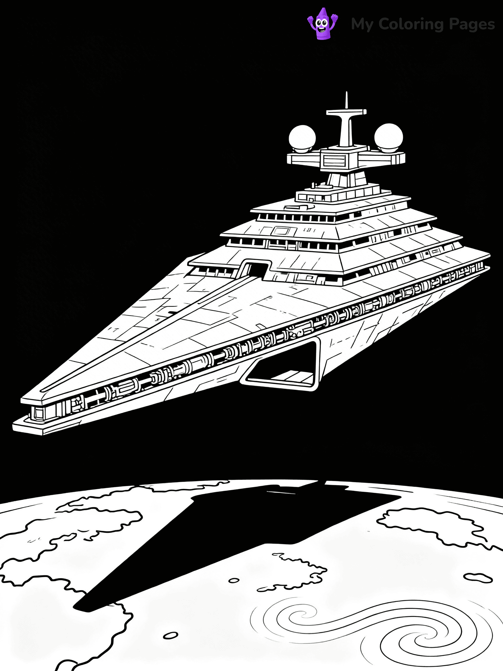 Star Destroyer Coloring Pages - 23