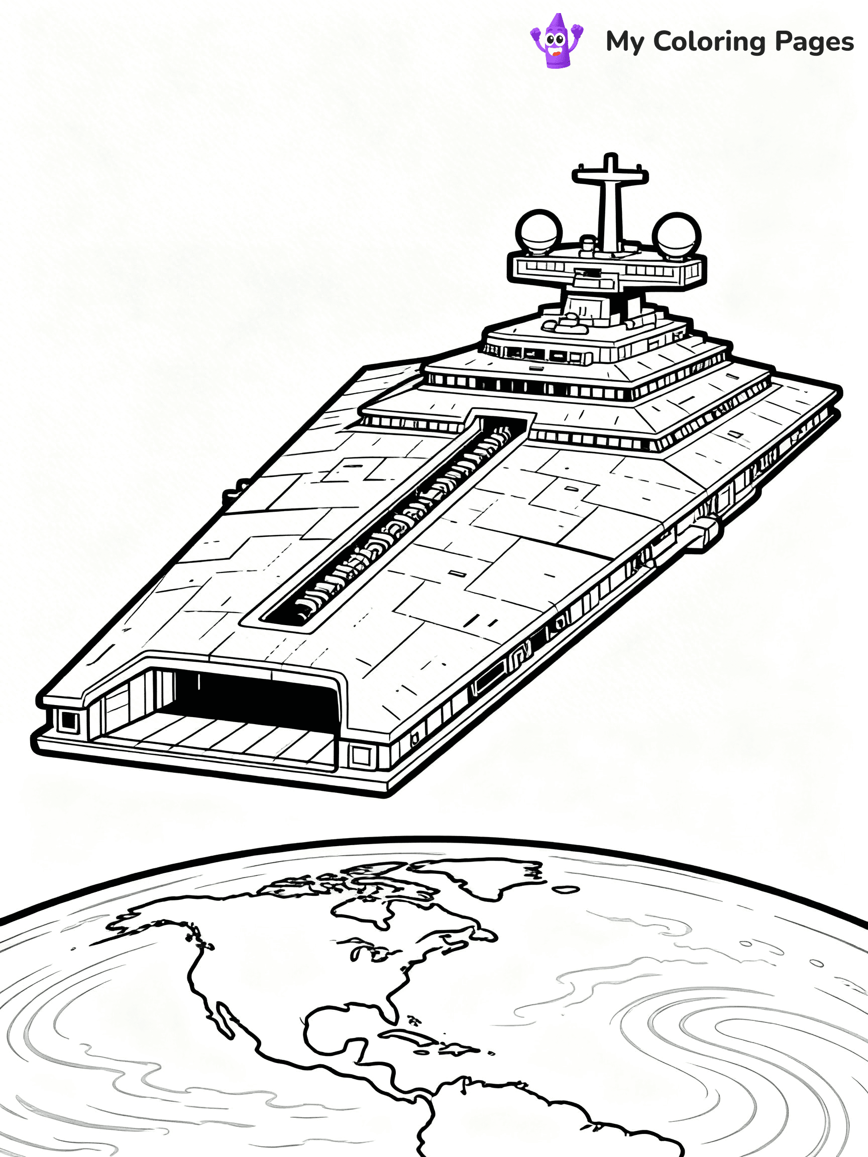 Star Destroyer Coloring Pages - 22