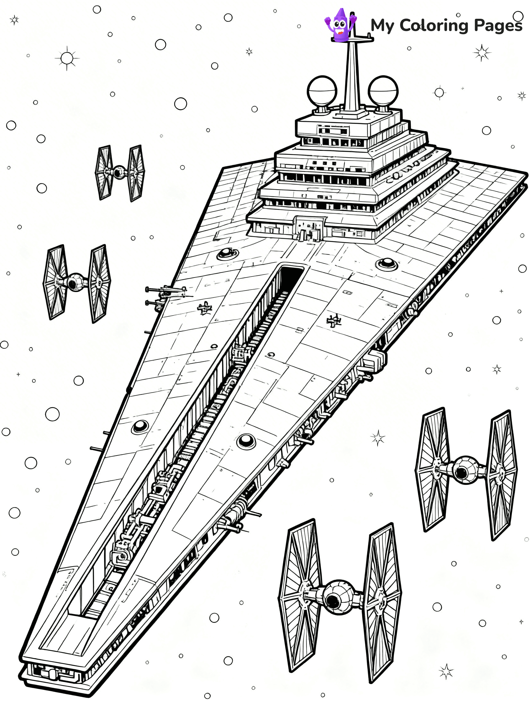 Star Destroyer Coloring Pages - 20