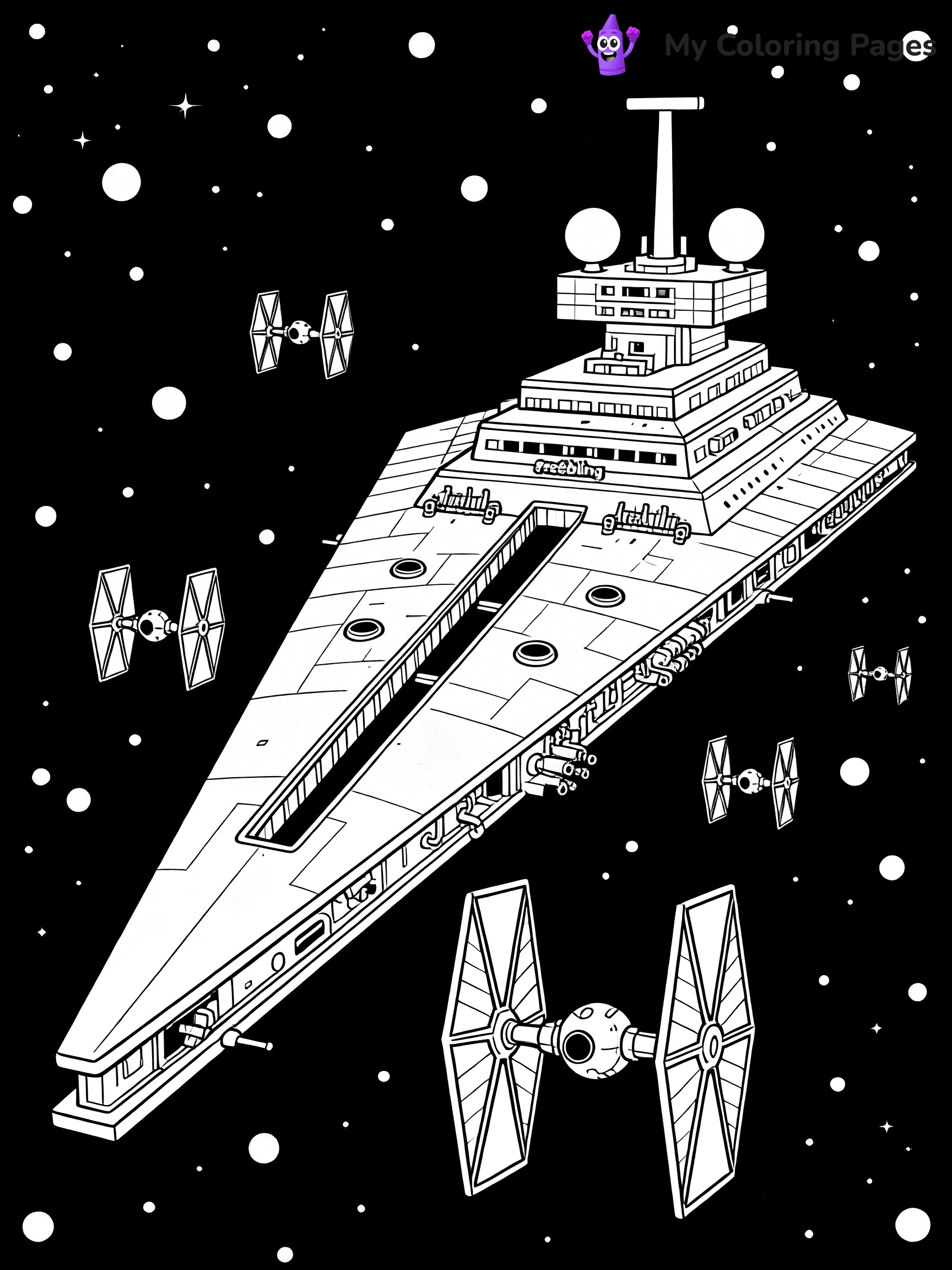 Star Destroyer Coloring Pages - 19