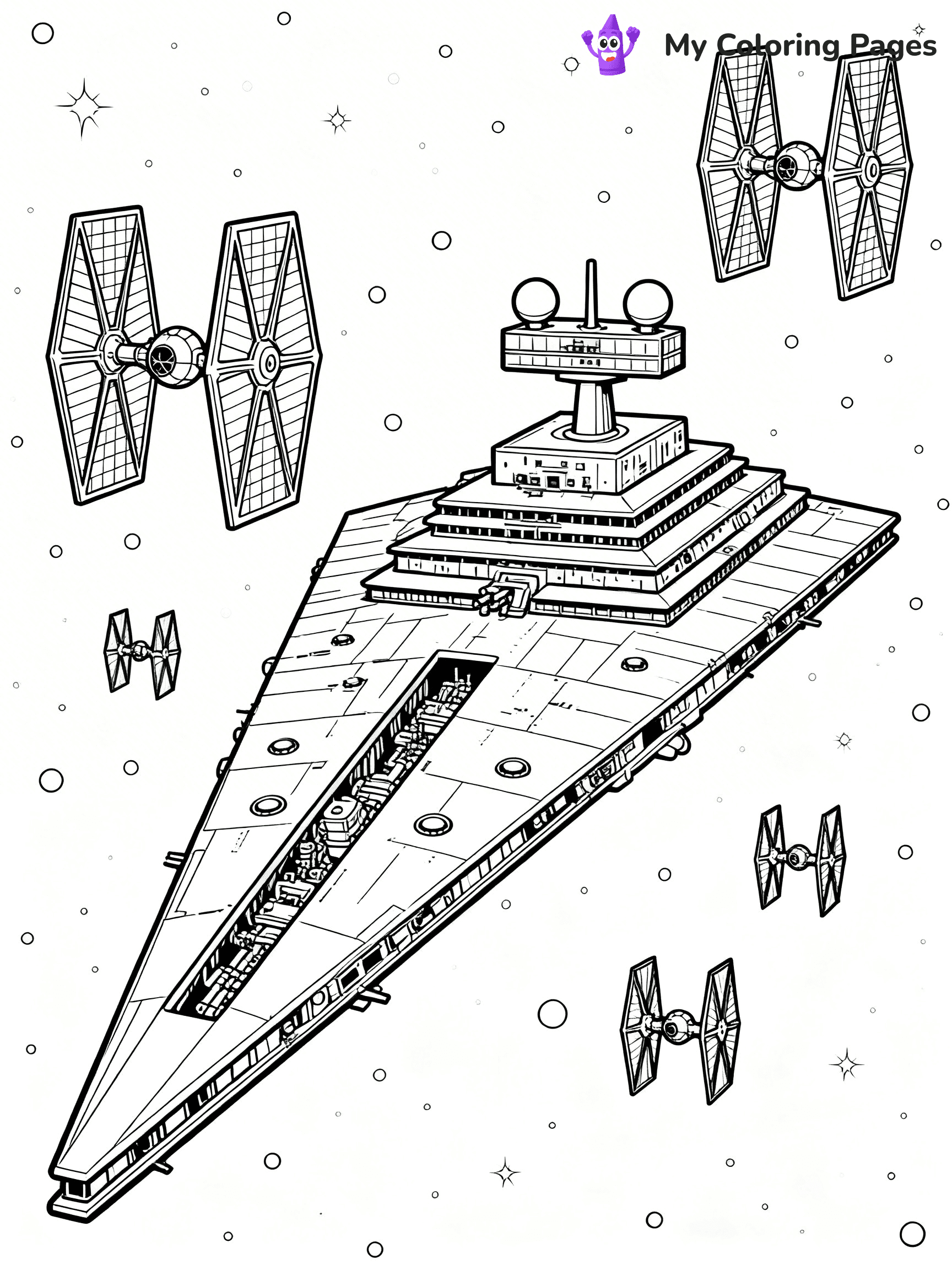 Star Destroyer Coloring Pages - 17