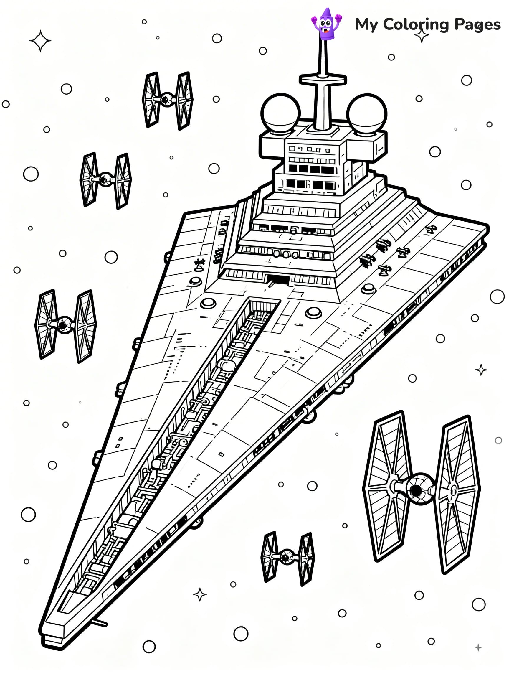 Star Destroyer Coloring Pages - 16
