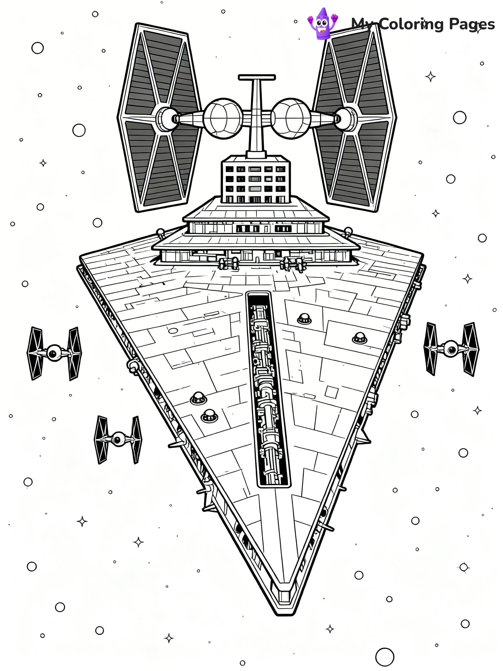 Star Destroyer Coloring Pages - 15