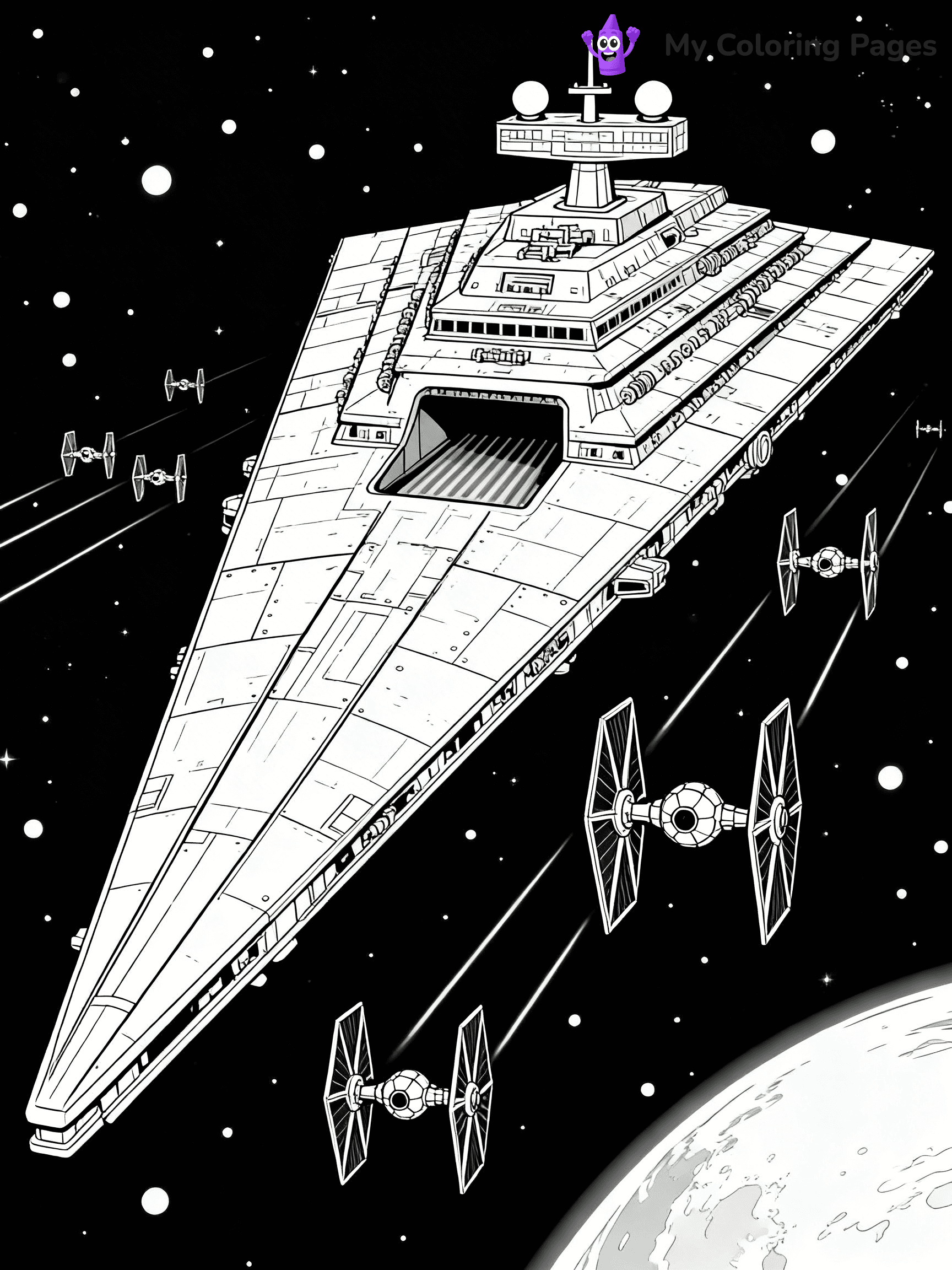 Star Destroyer Coloring Pages - 14